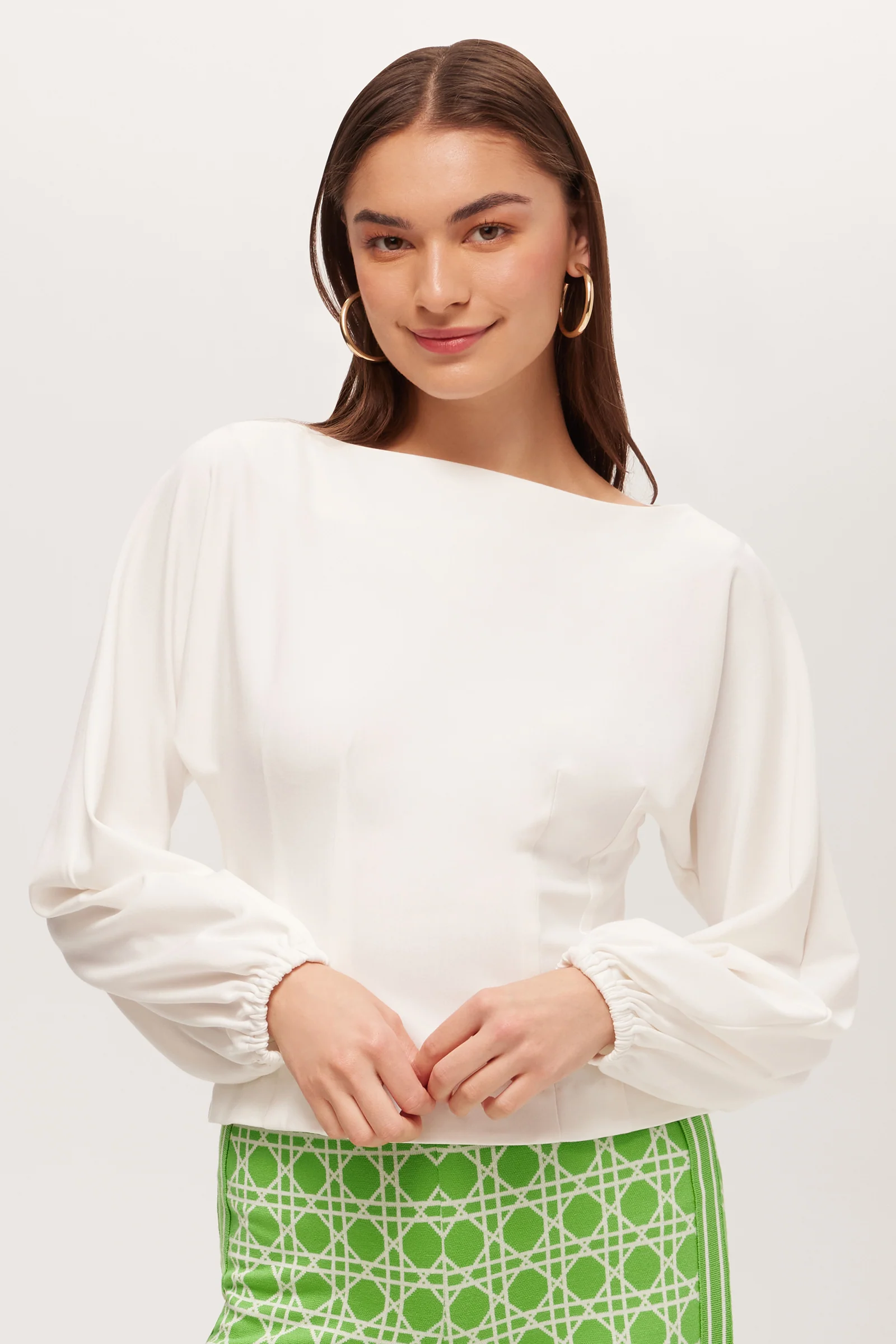 Prime Long-Sleeve Boatneck Top - Cozy Ponte - Image 7