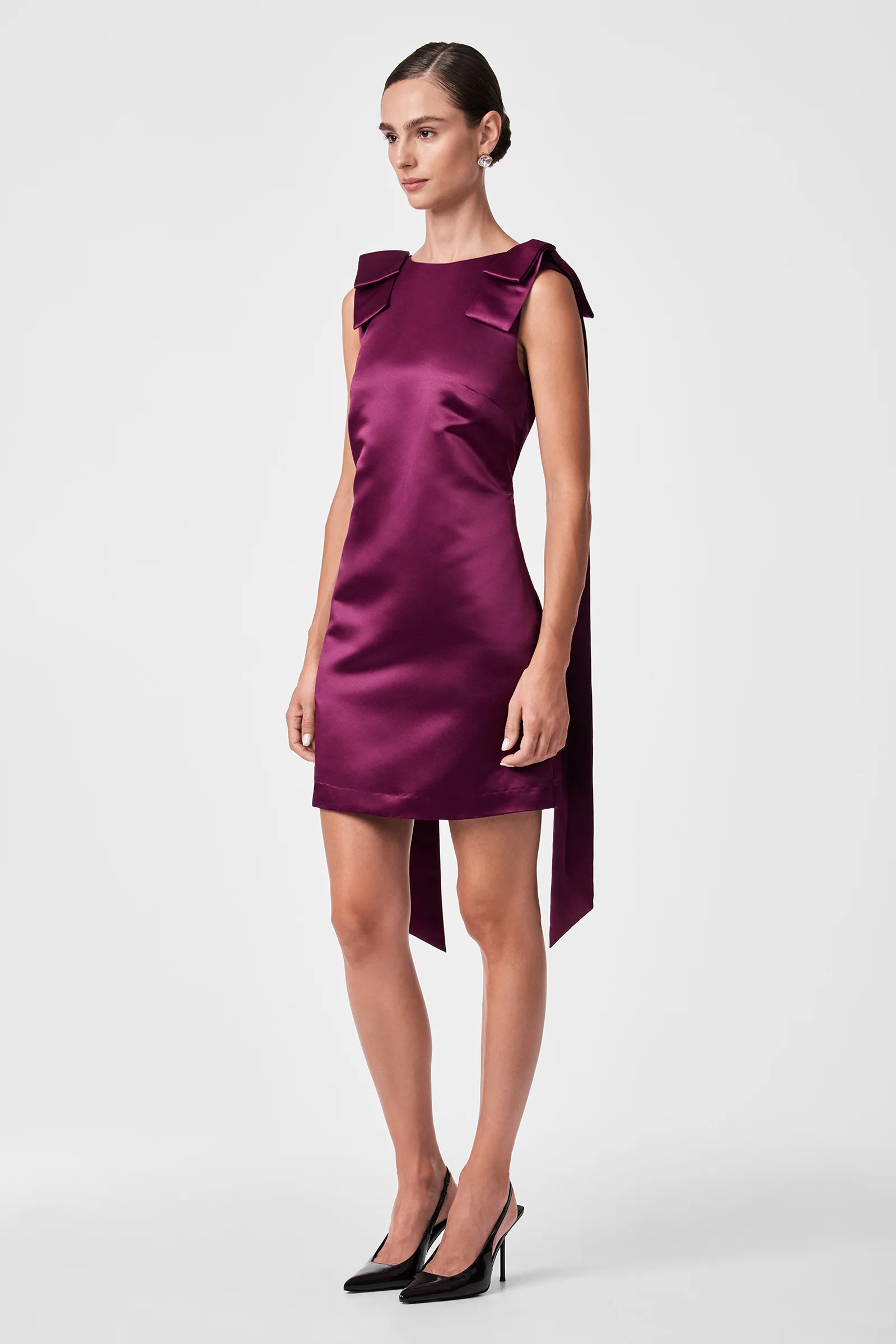 Priscilla Bow Mini Dress - Image 2