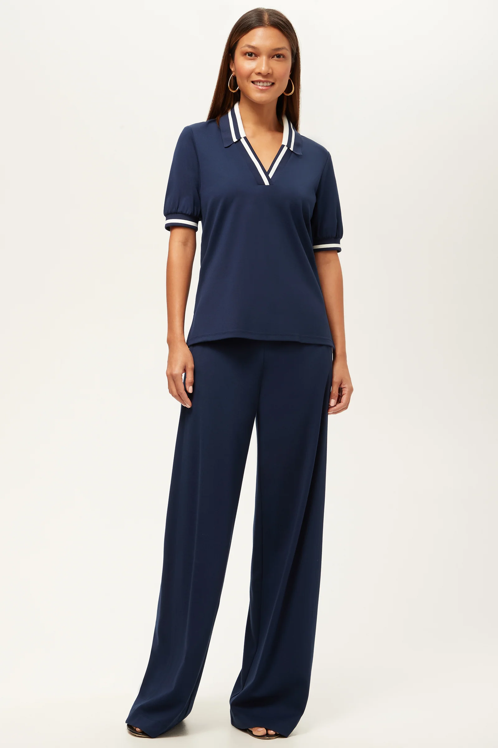 Record Essential Wide-Leg Pant - Cozy Ponte - Image 2