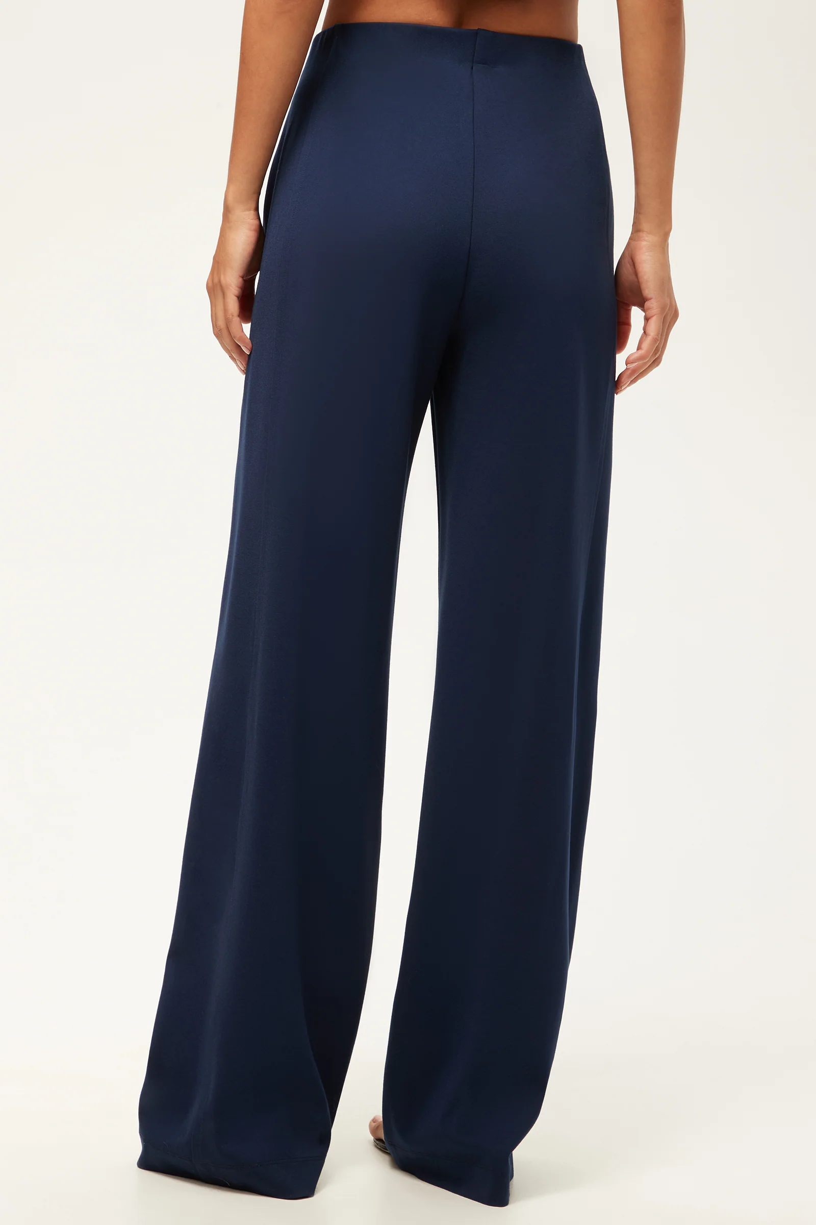 Record Essential Wide-Leg Pant - Cozy Ponte - Image 4