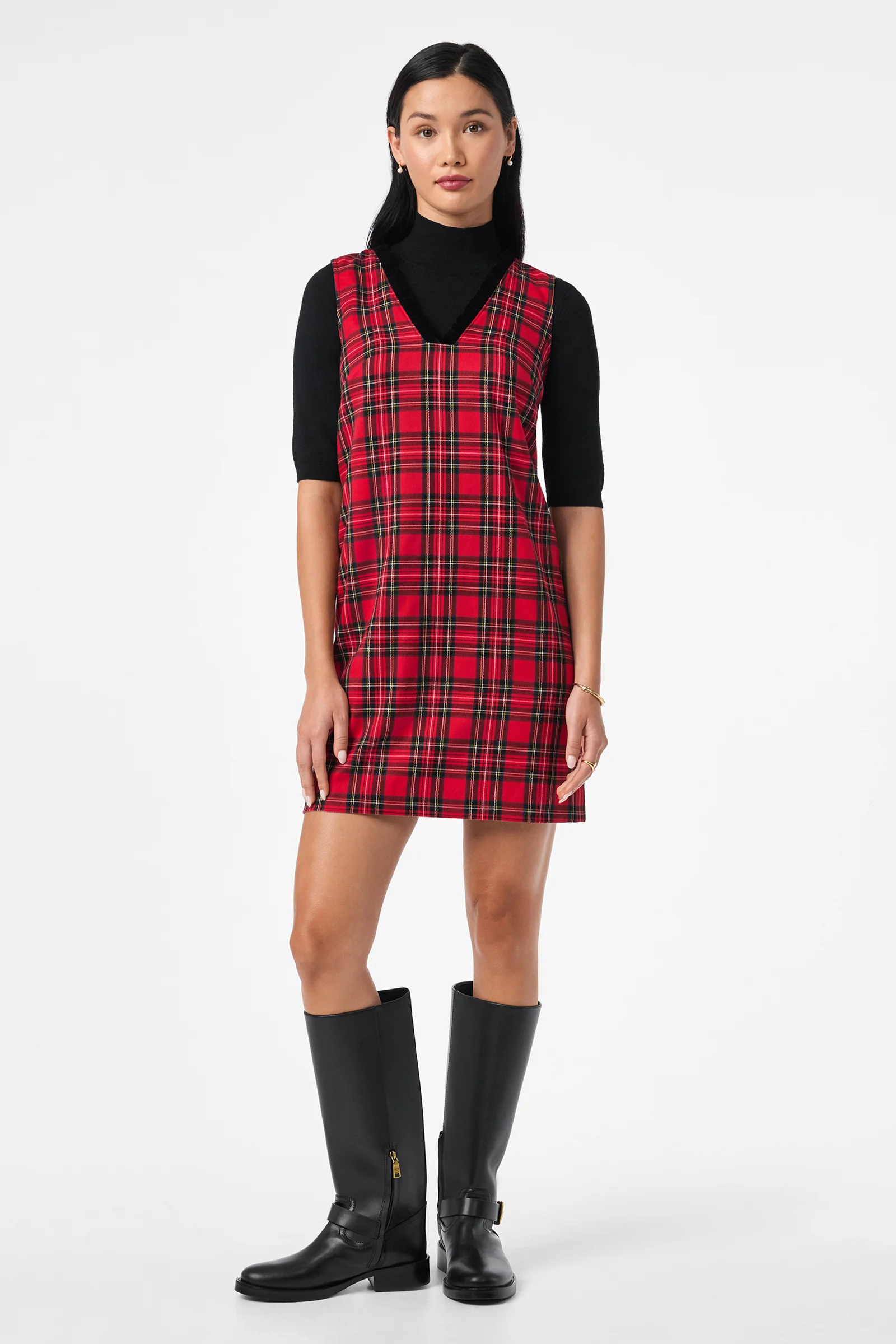 Revah Tartan Mini Dress - Image 6