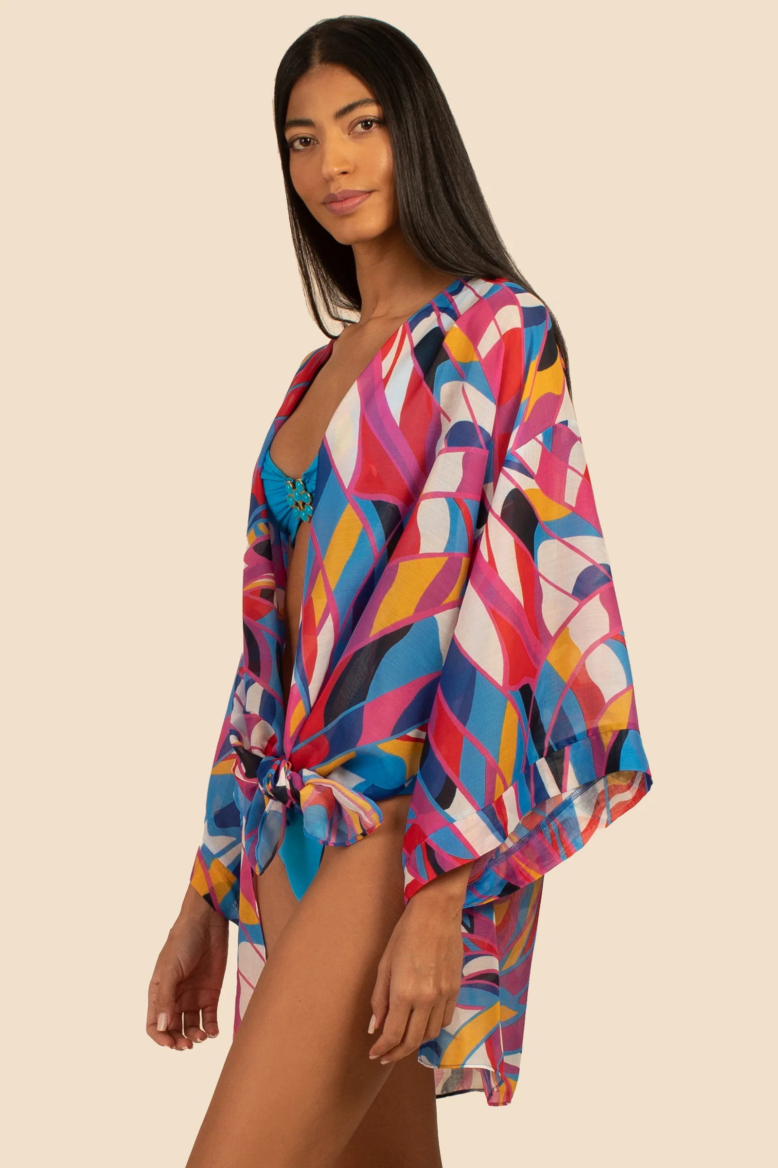 RIO TIE FRONT SHIRT DRESS - Image 4