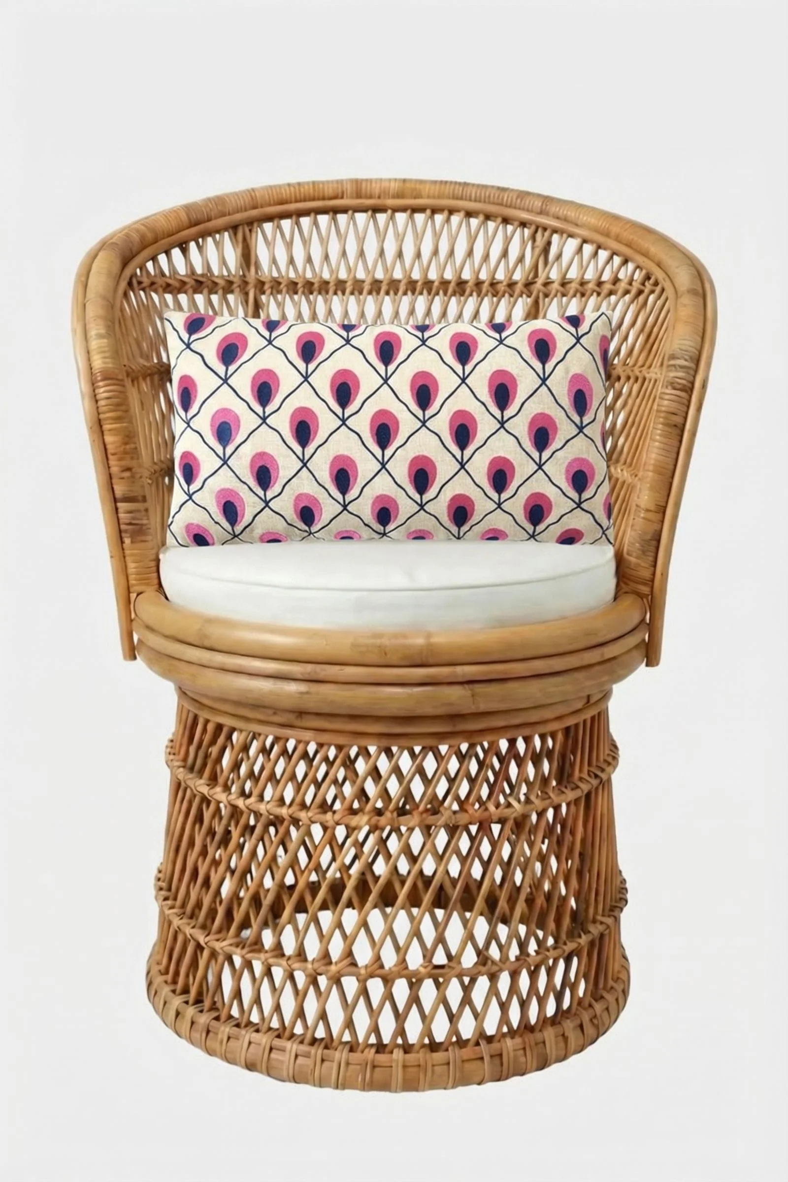 Roseville Embroidered Lumbar Pillow - Image 2