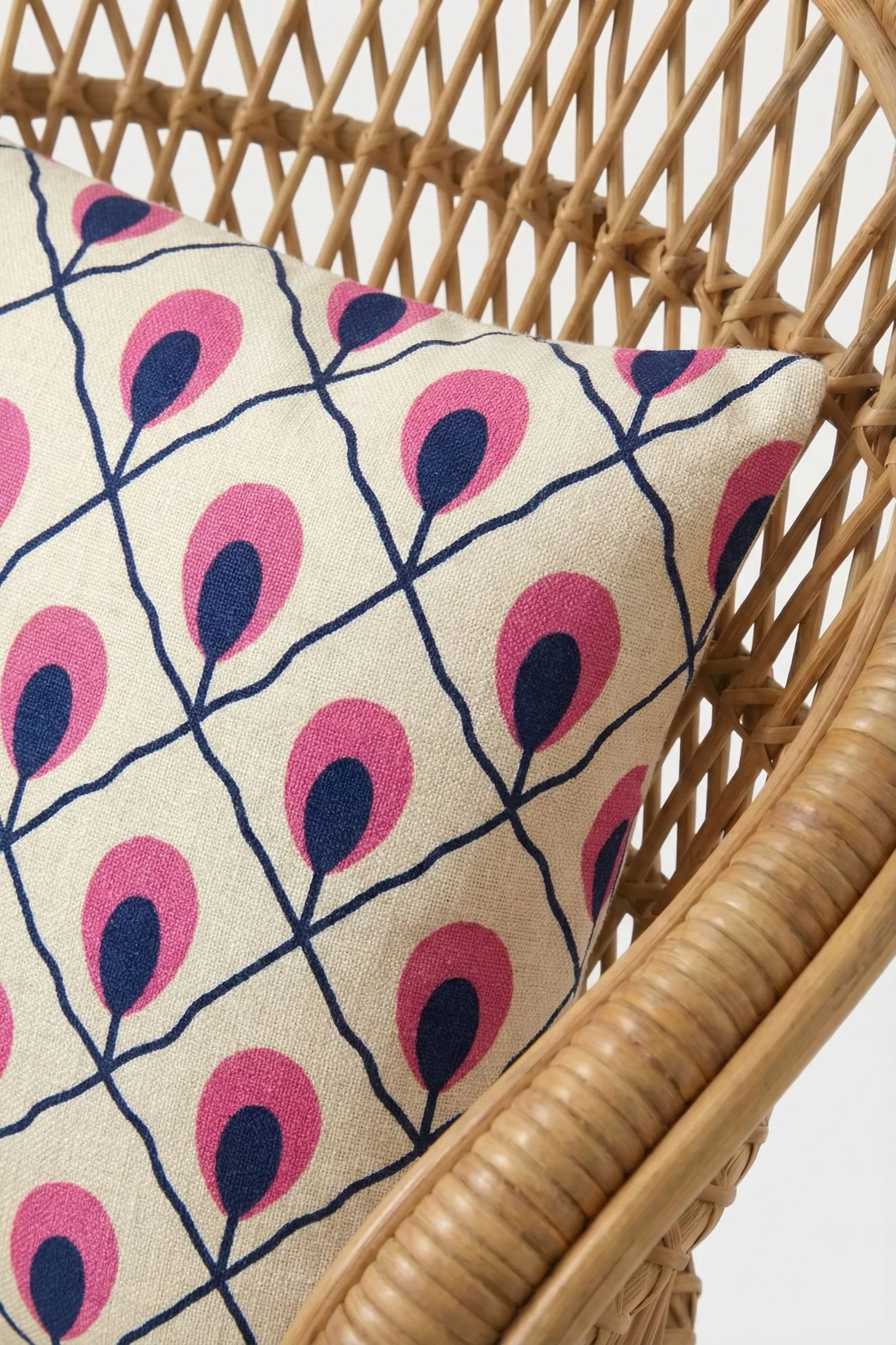 Roseville Embroidered Lumbar Pillow - Image 3