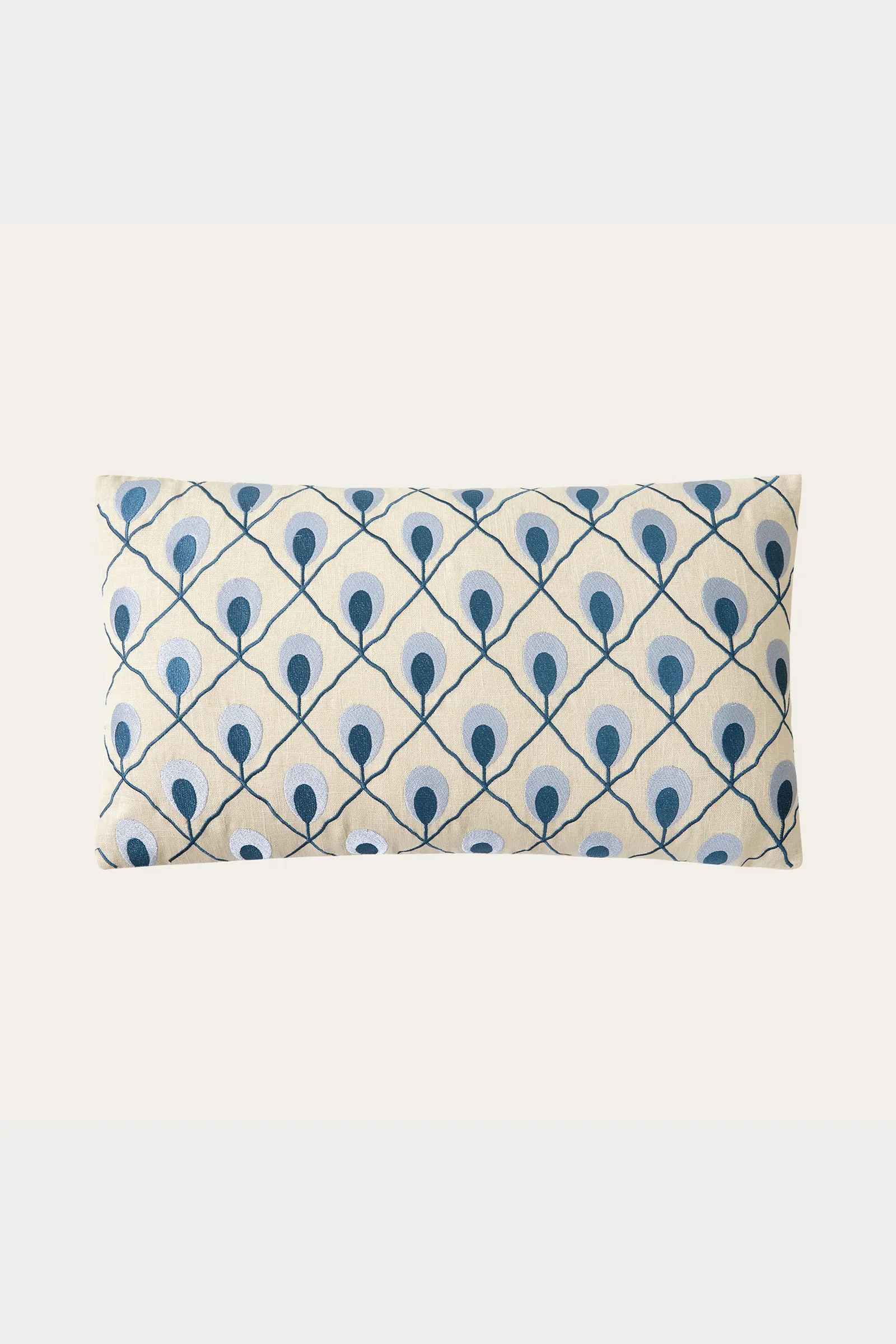 Roseville Embroidered Lumbar Pillow - Image 5