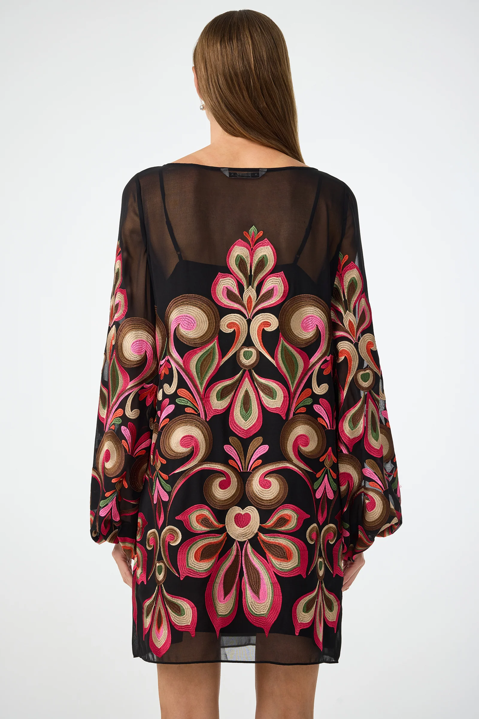 Salim Embroidered Mini Dress - Image 4
