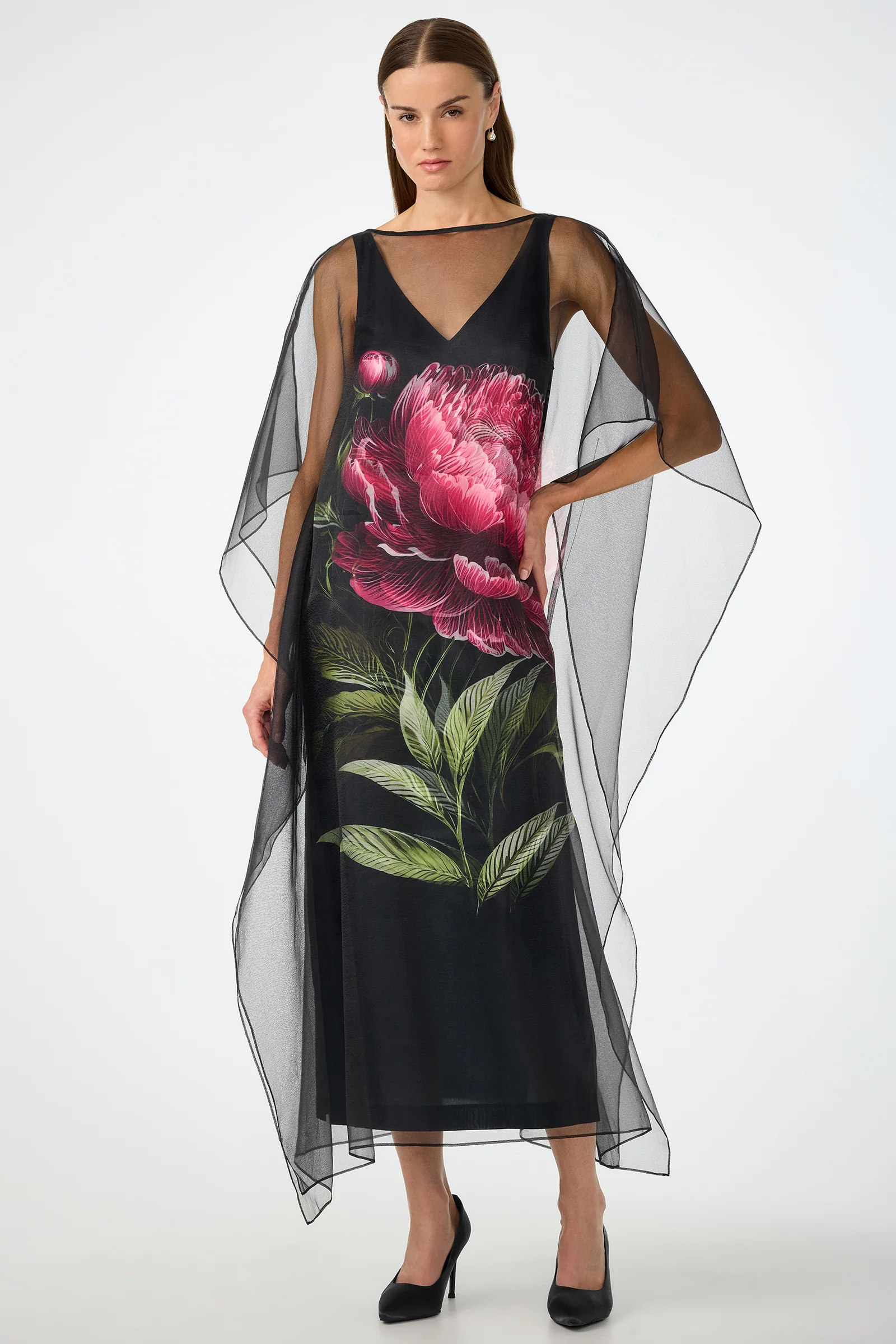 Salon Organza Midi Dress