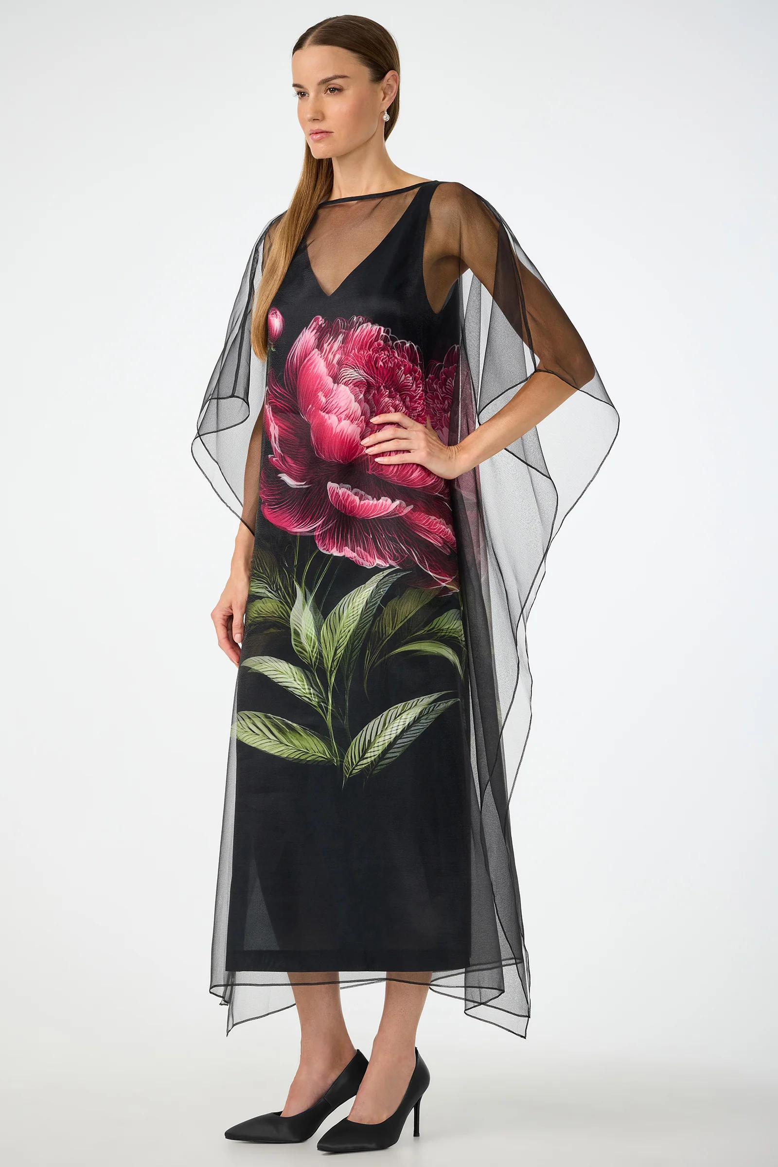 Salon Organza Midi Dress - Image 3