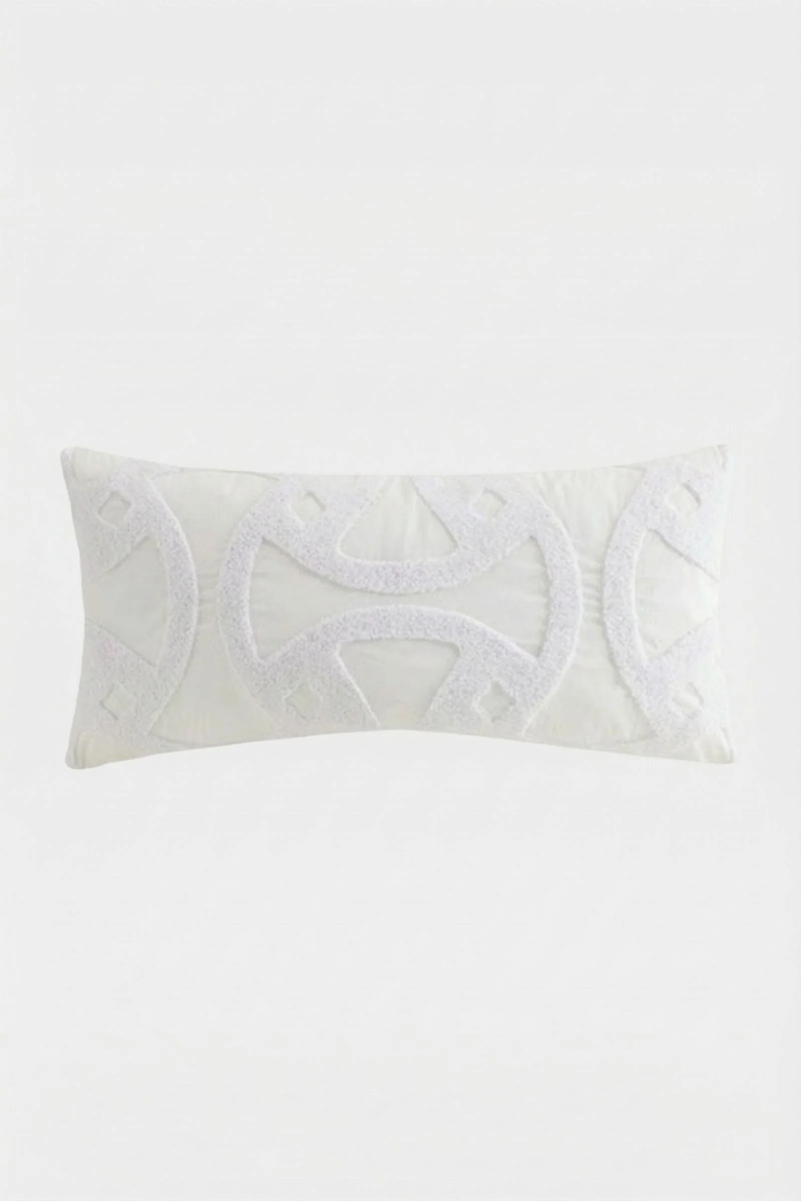 Santorini Embroidered Lumbar Pillow