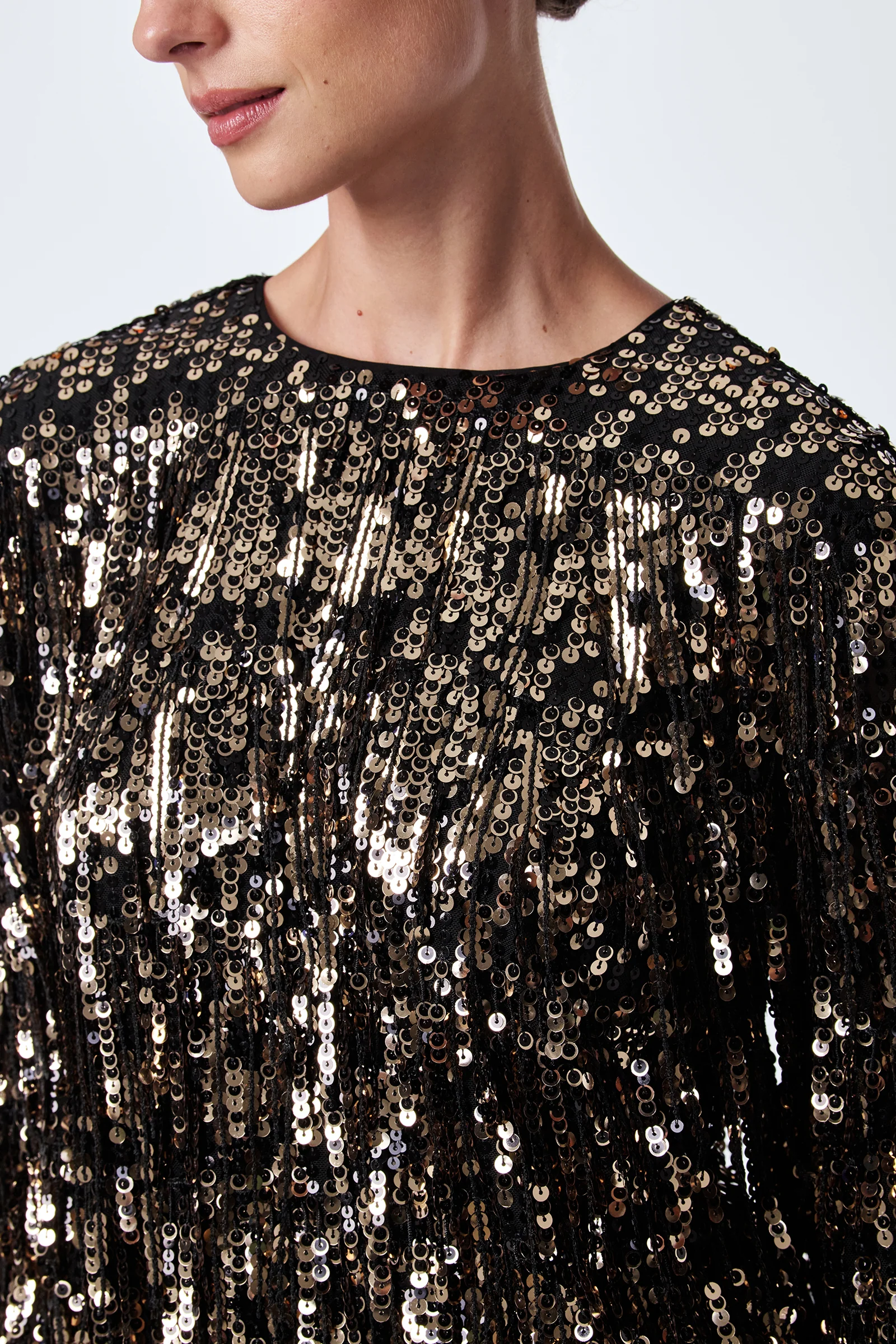 Satine Sequin Fringe Top - Image 5