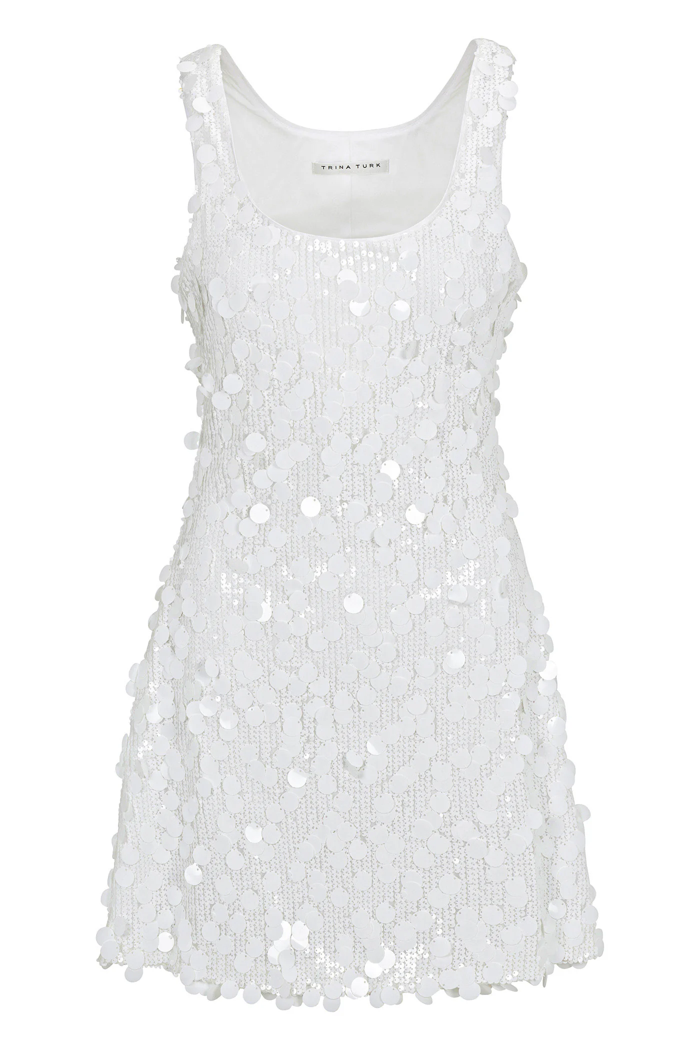Score Sleeveless Sequin Skater Dress - Image 4