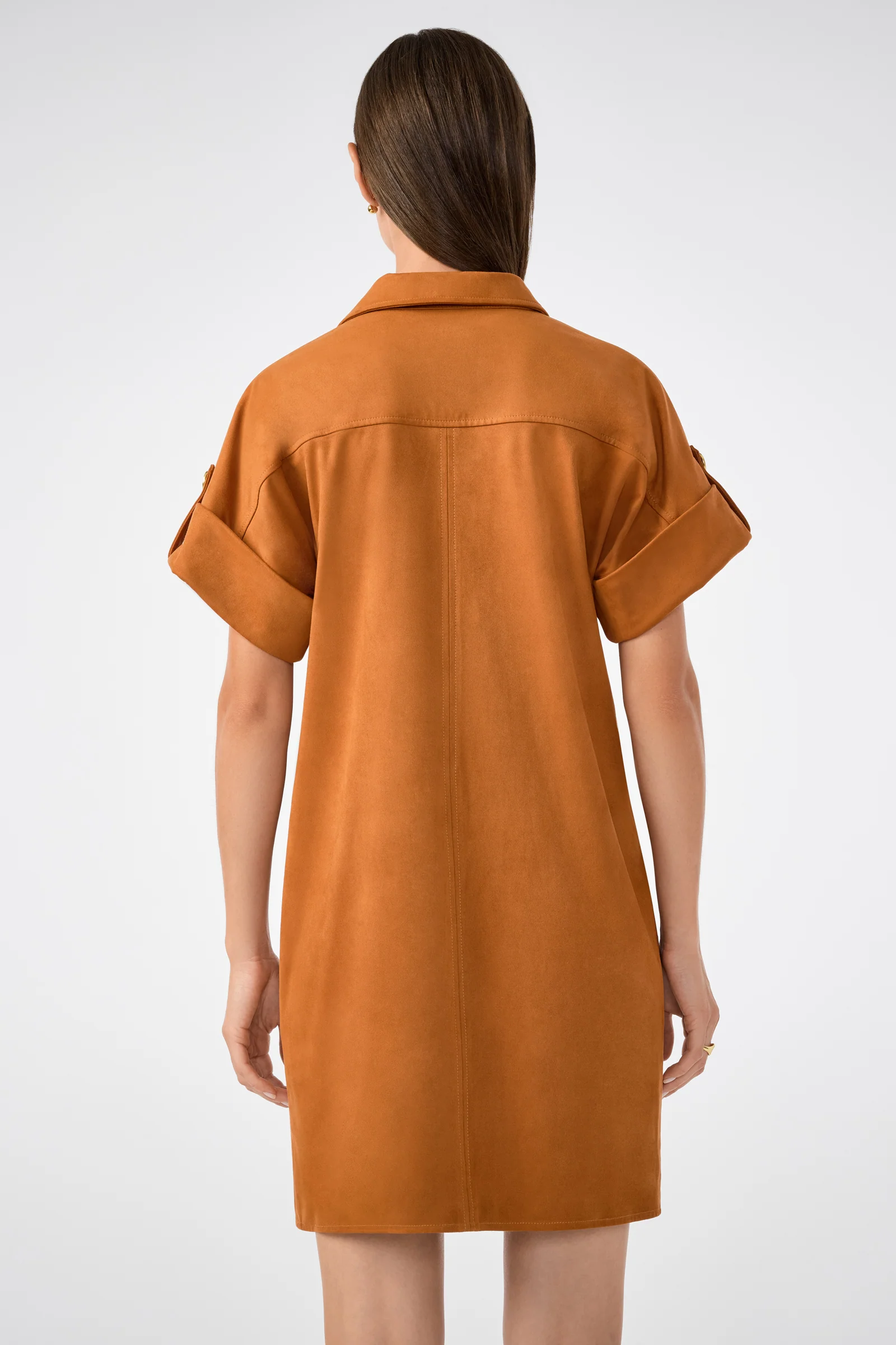 Sequoia Suede Mini Shirtdress - Image 4