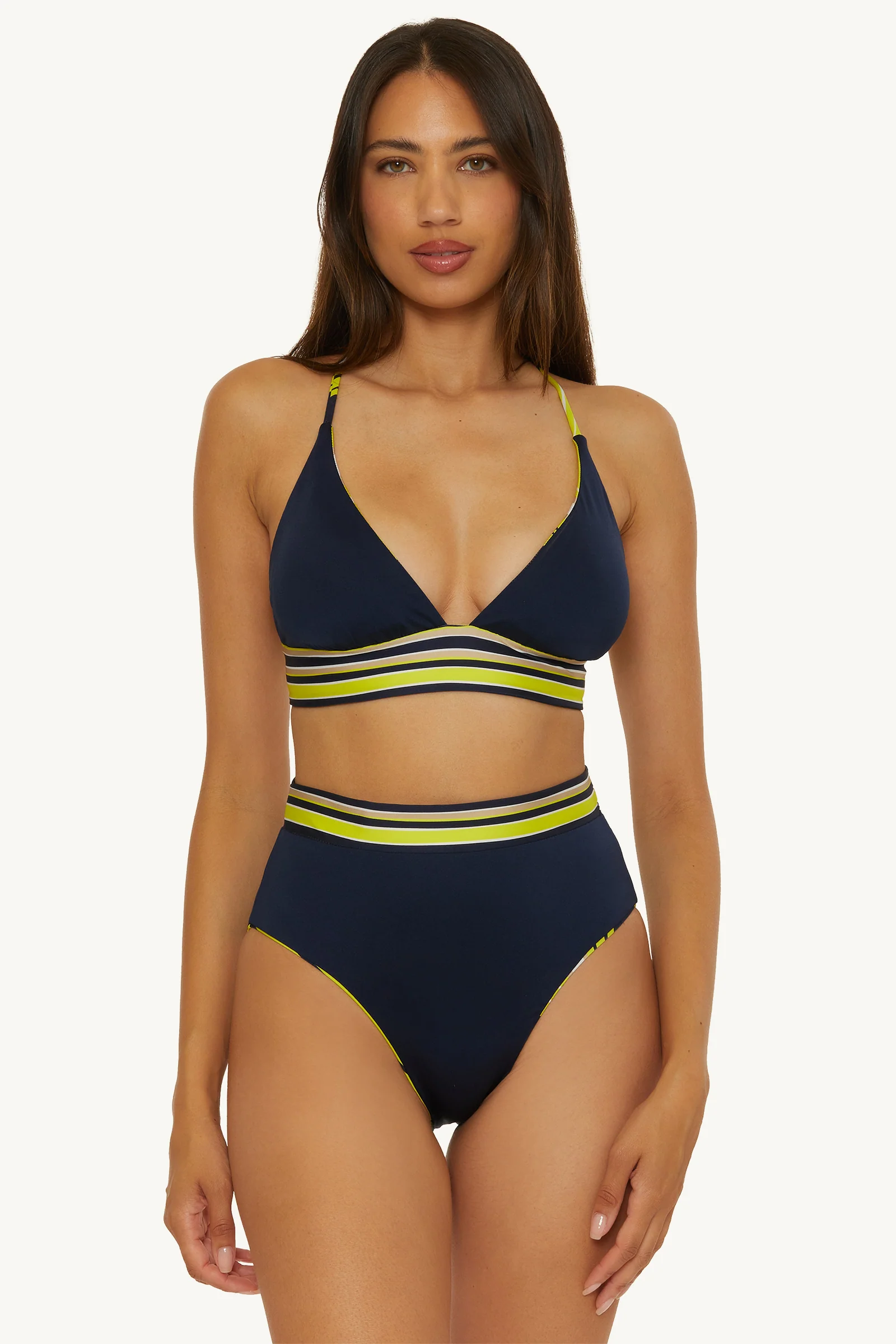 Reversible High-Waist Swim Bottom - Serena Swirl - Image 2