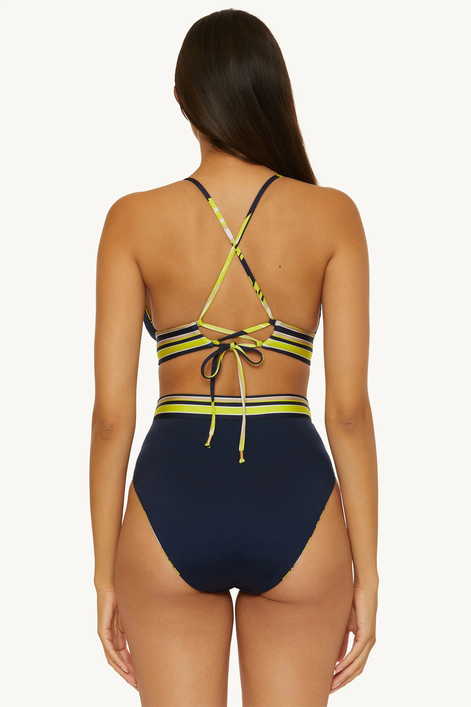 Reversible High-Waist Swim Bottom - Serena Swirl - Image 4