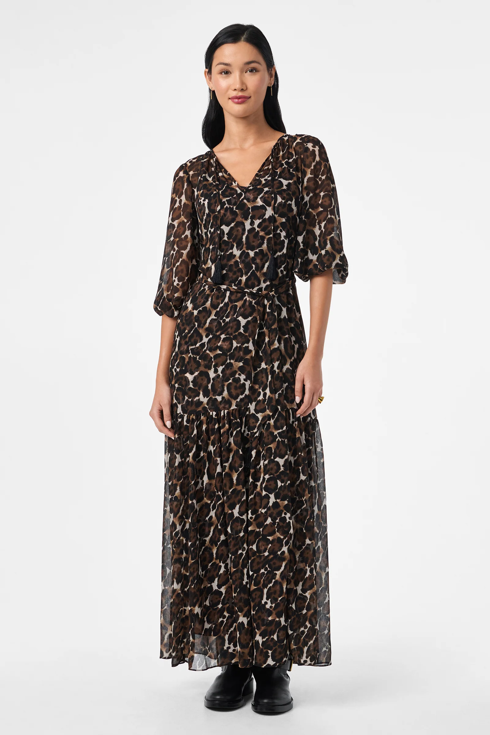 Shalina Tie-Waist Maxi Dress