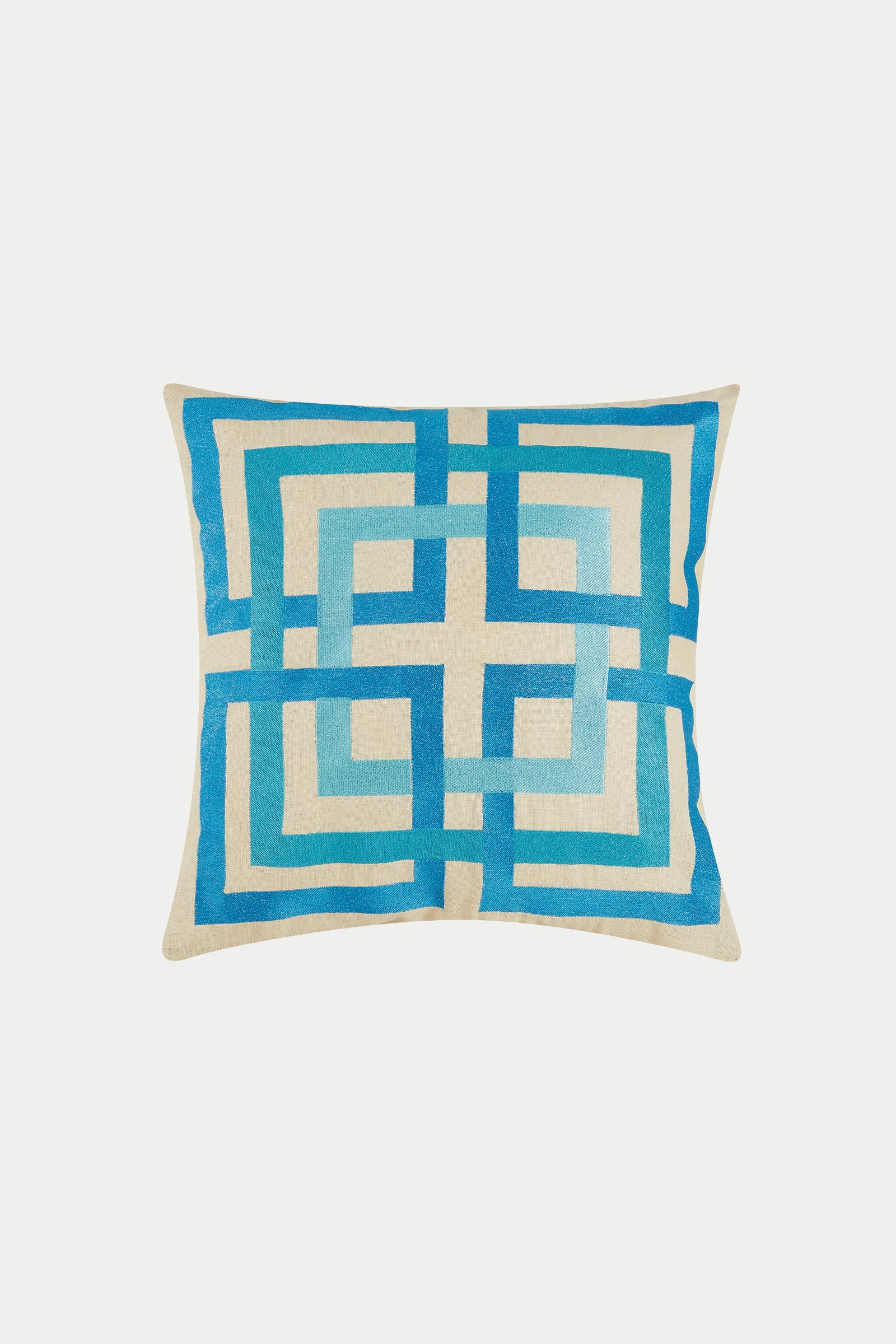 Shanghai Links Embroidered Square Pillow - Image 5