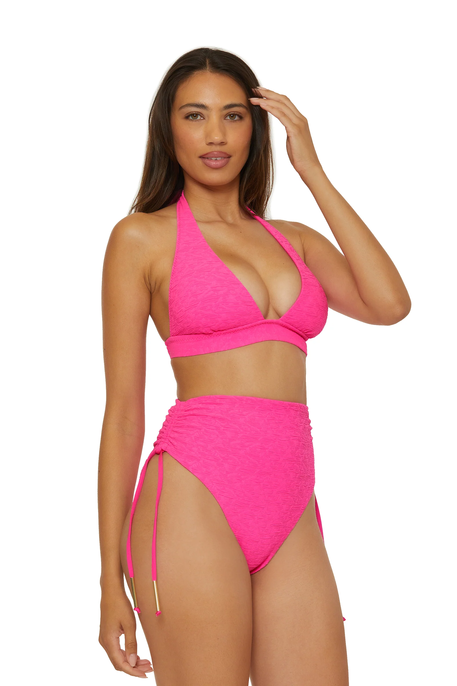 Shirred High-Waist Swim Bottom - Indio - Image 3