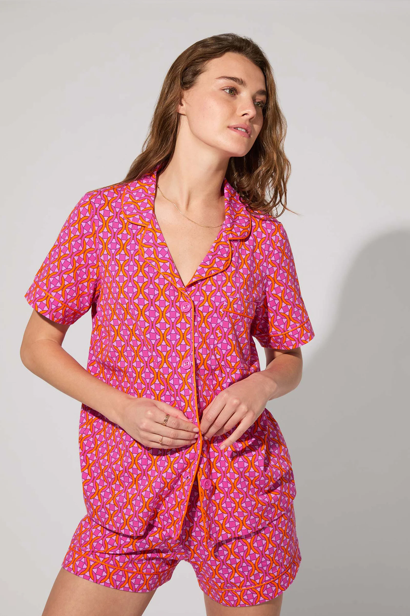 Shorty PJ Set - Chain Geo - Image 2