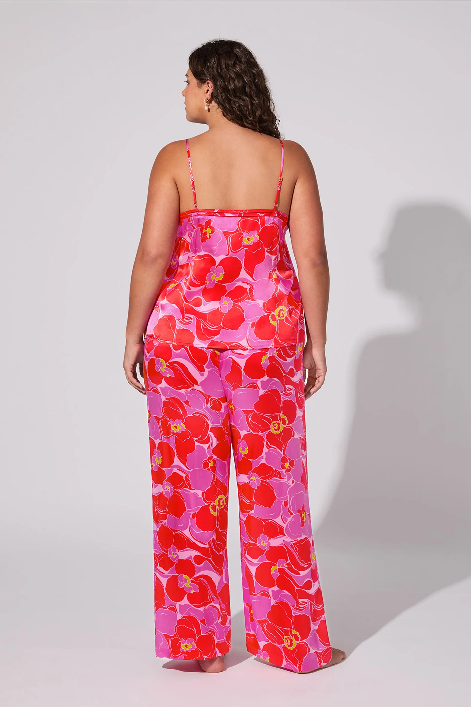 Silk Cami PJ Set - Winter Orchids - Image 5