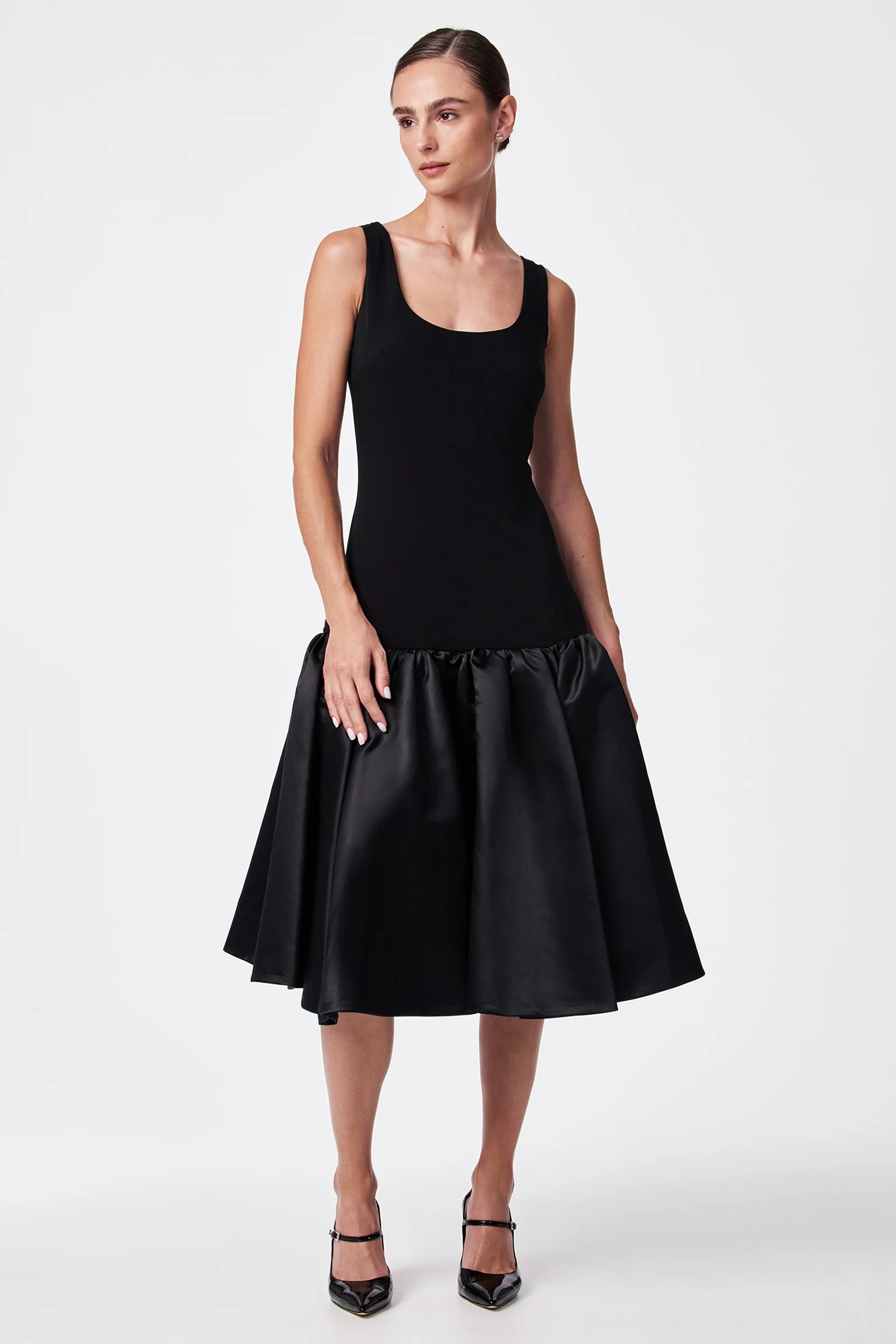Sina Drop Waist Midi Dress - Image 2