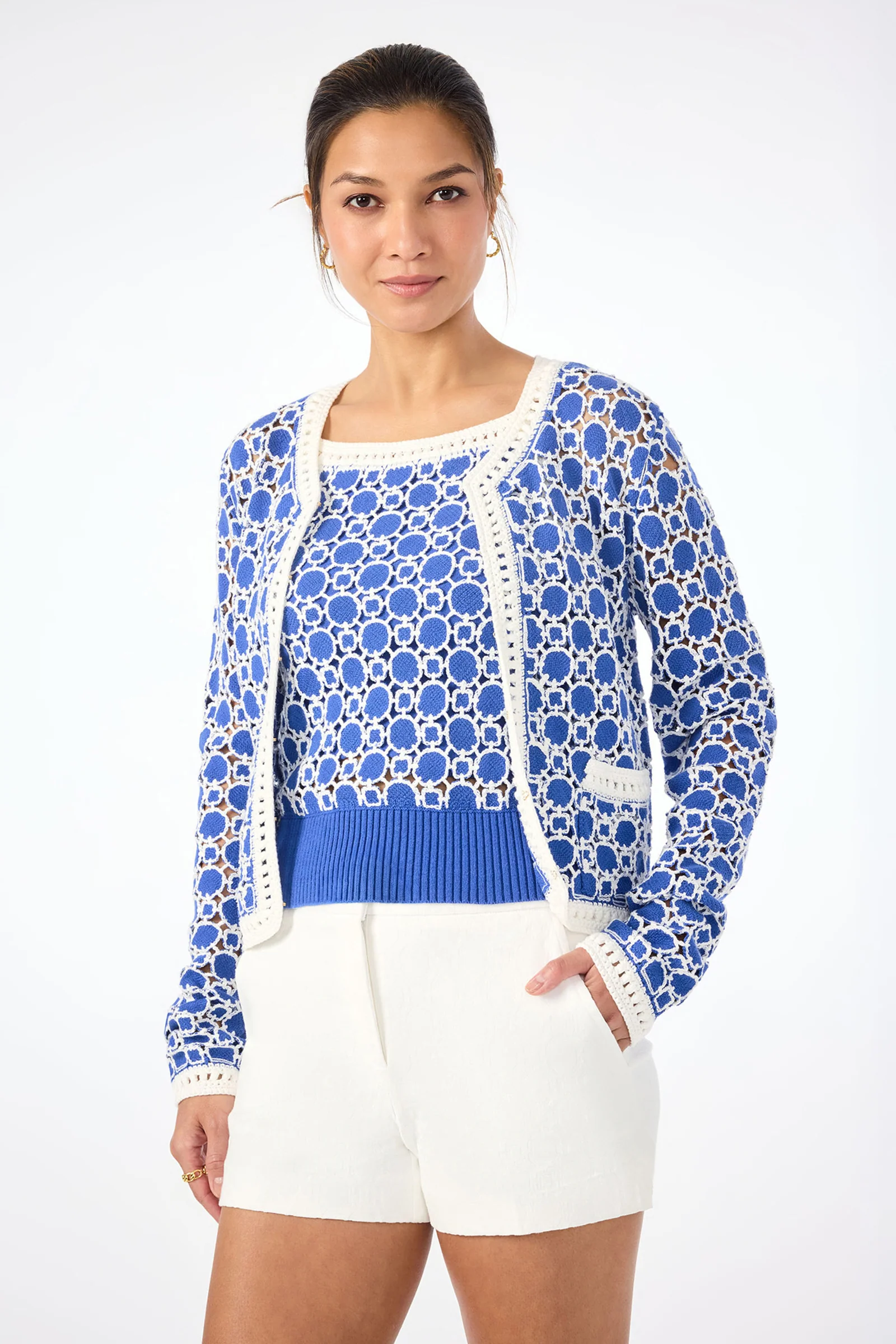 Sinai Contrast Trim Knit Cardigan - Image 3