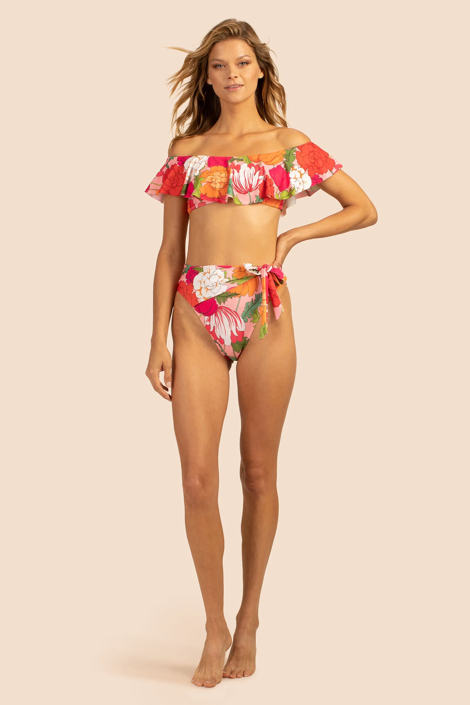 Sunny Bloom Off The Shoulder Bandeau Top - Image 4