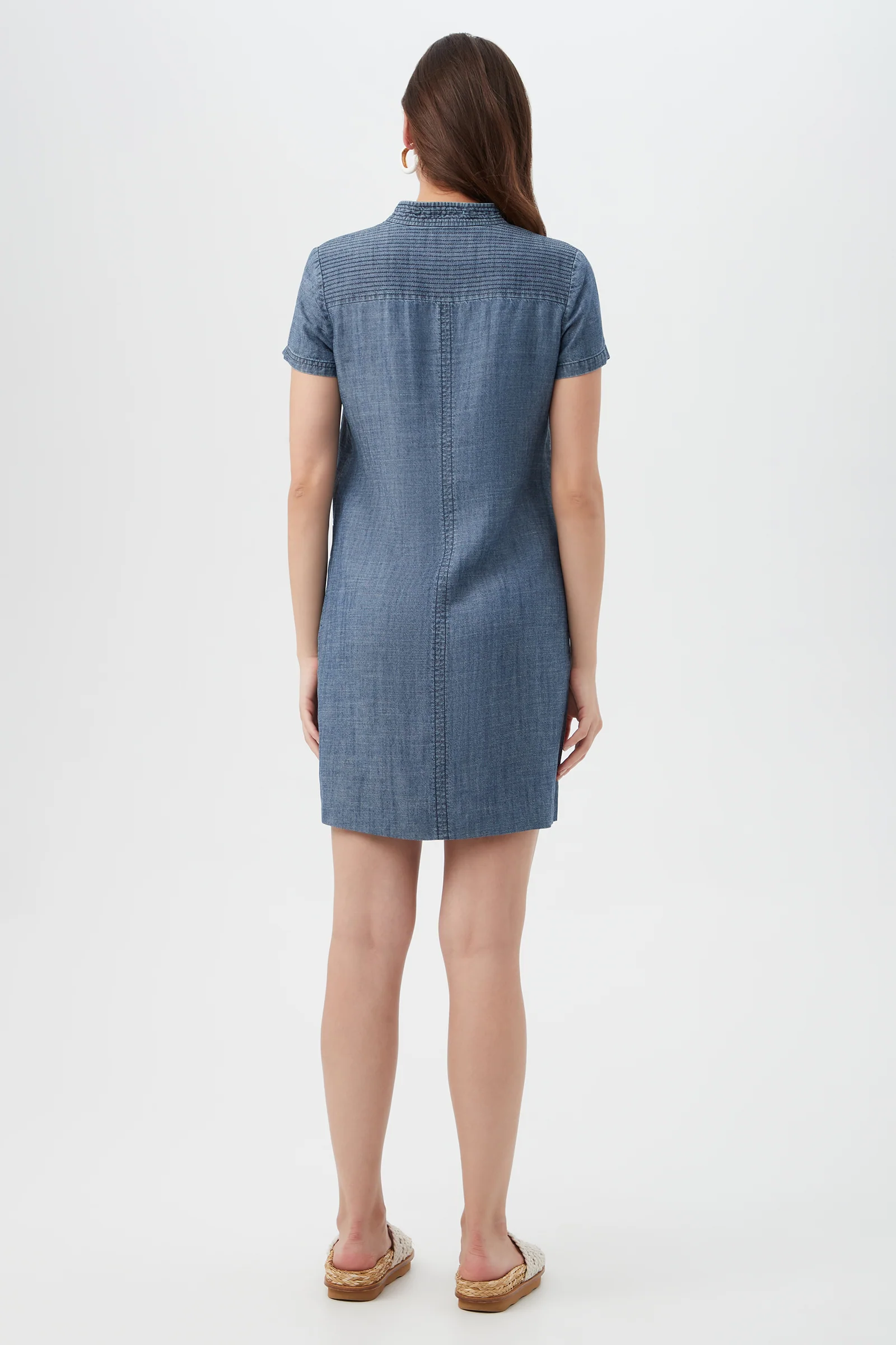 Suntan Chambray Dress - Image 3