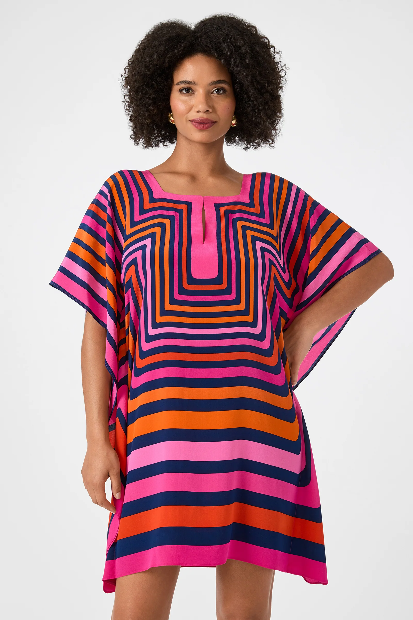 Theodora Caftan Dress - Gaki Geo - Image 3