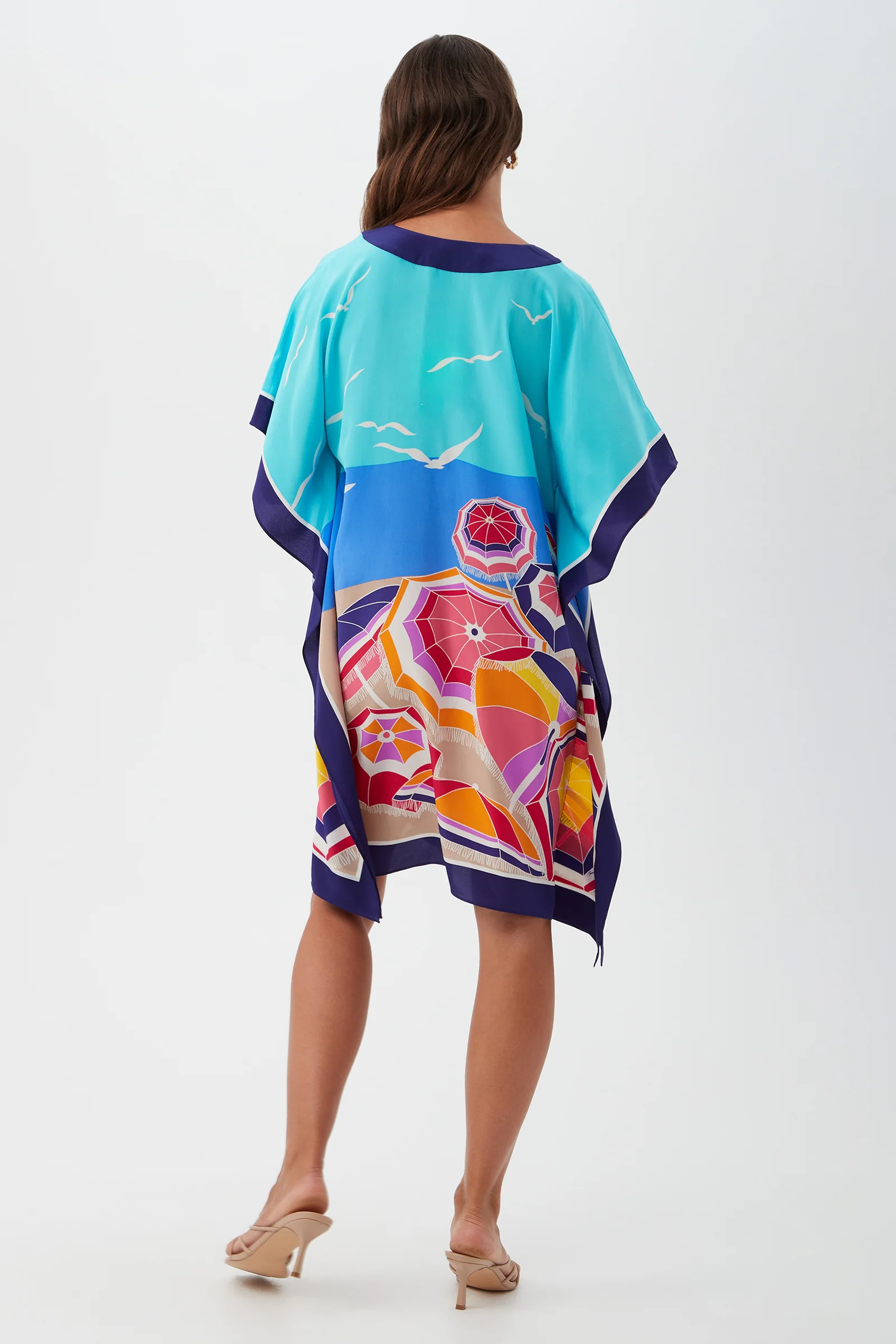 Theodora Caftan Dress - Parapluie Silk - Image 3