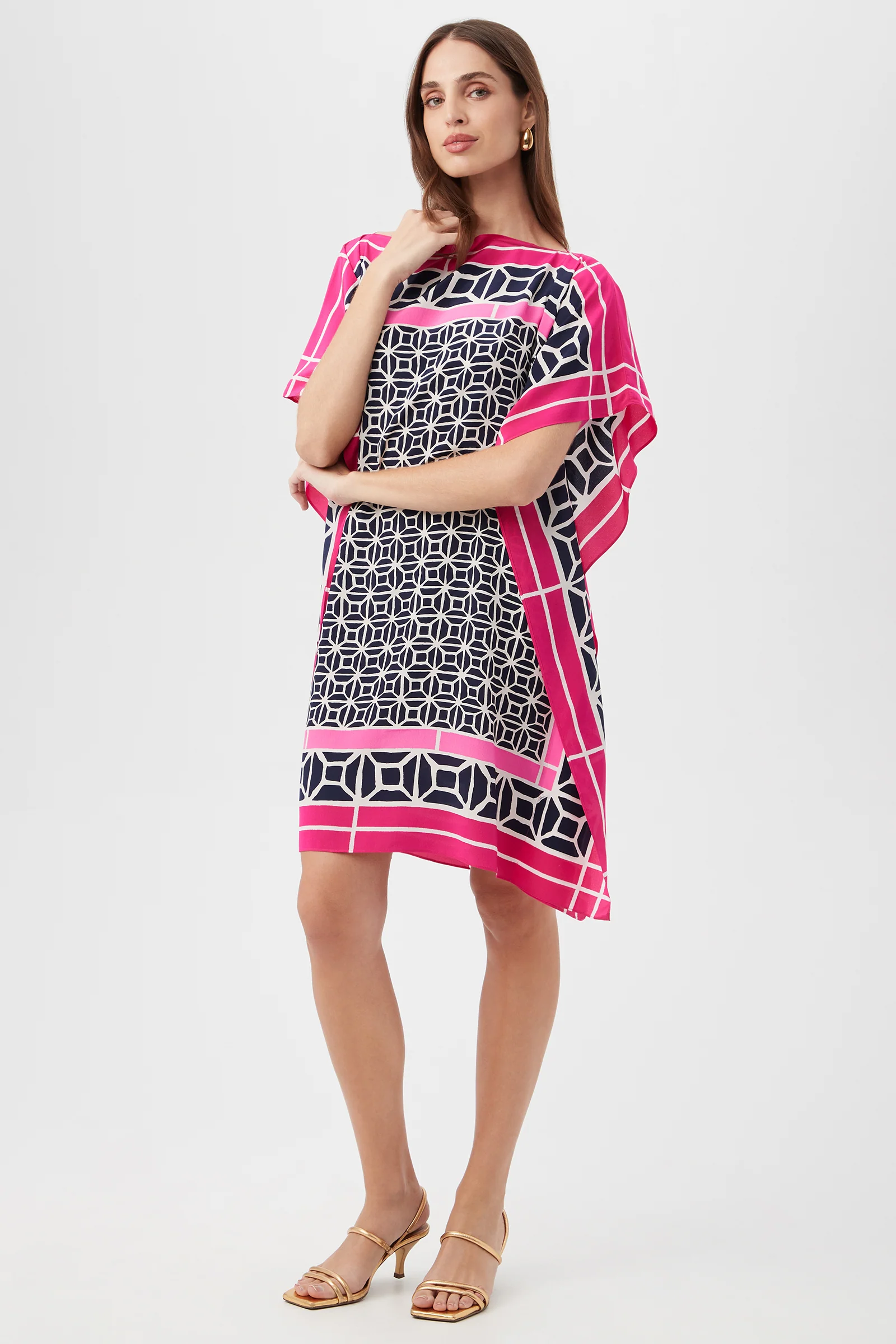 Theodora Caftan Dress - Durell Silk