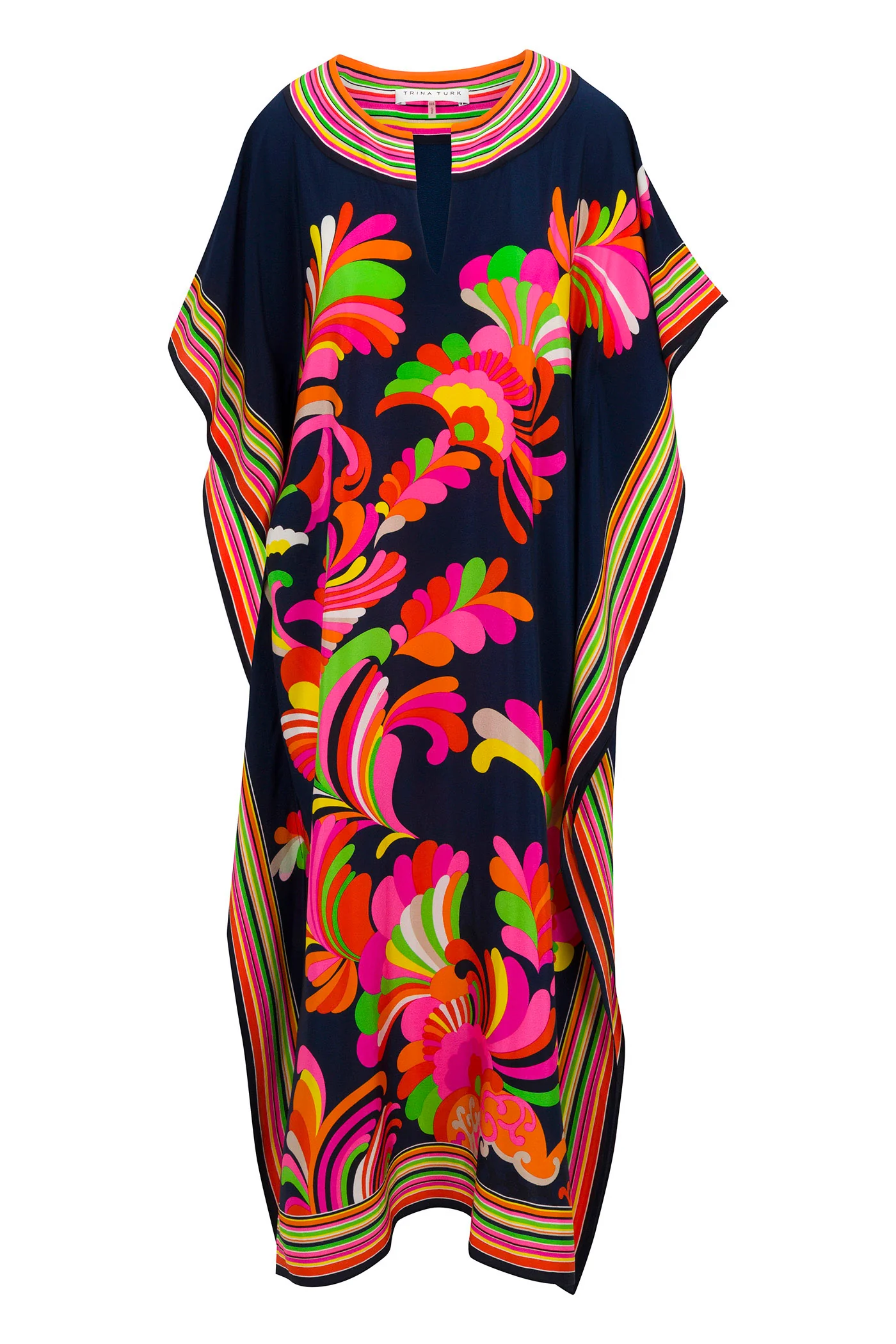 Theodora Maxi Caftan - Paradise Palms Silk - Image 5