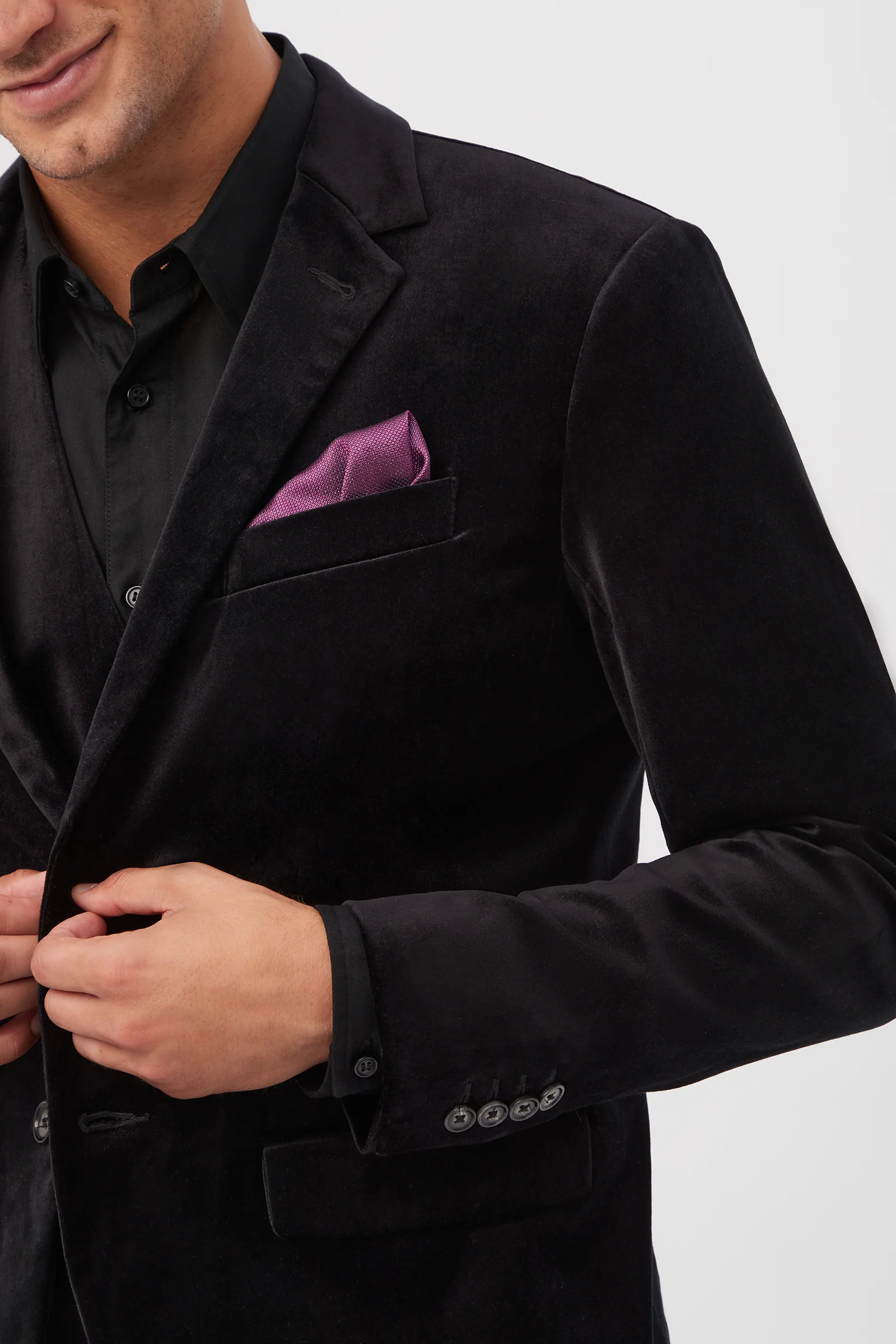Thurston Blazer - Black Velveteen - Image 5