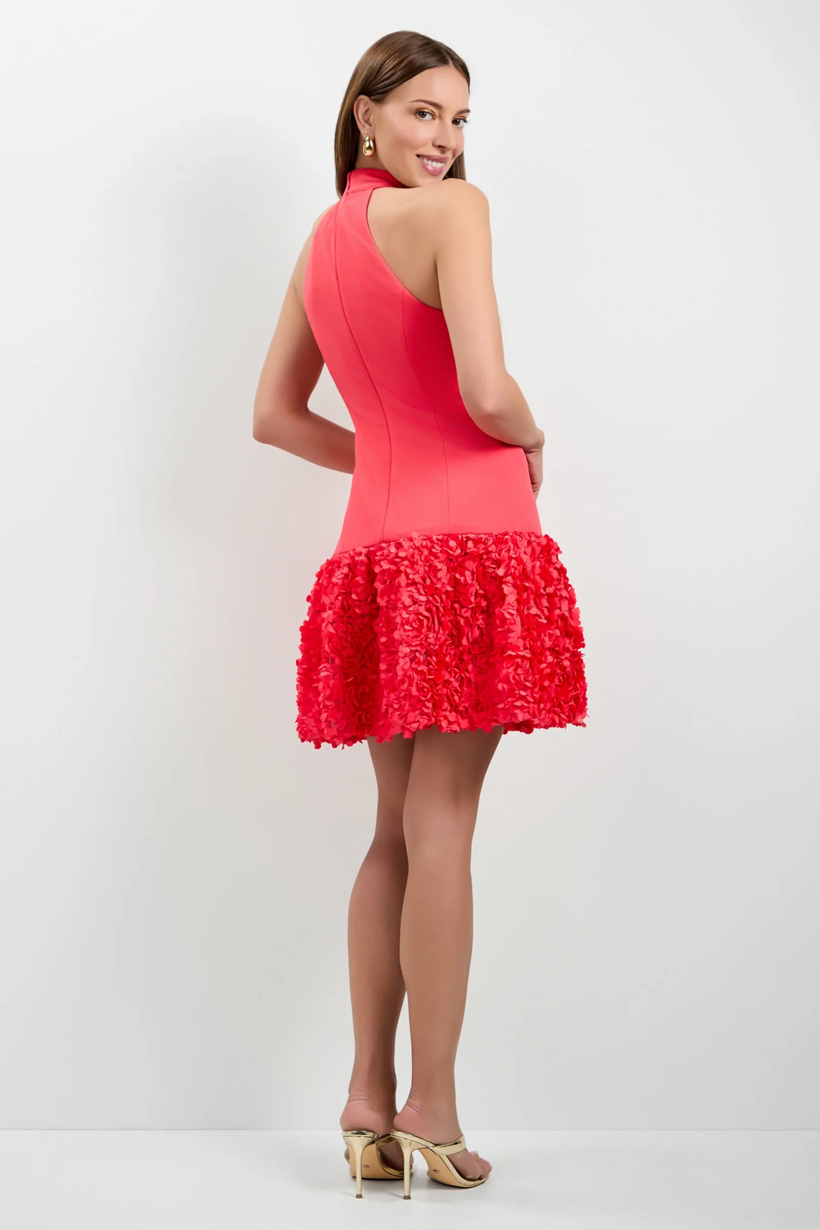 Tibaldi 3D Floral Mini Dress - Image 4