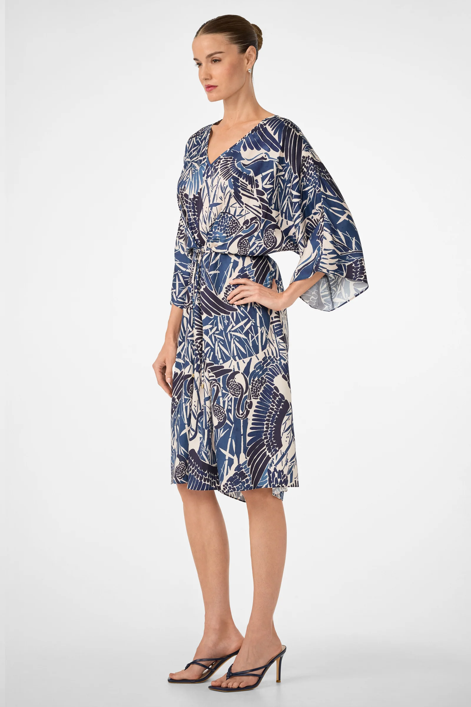 Topspin Short-Sleeve Midi Dress - Tsuru - Image 3
