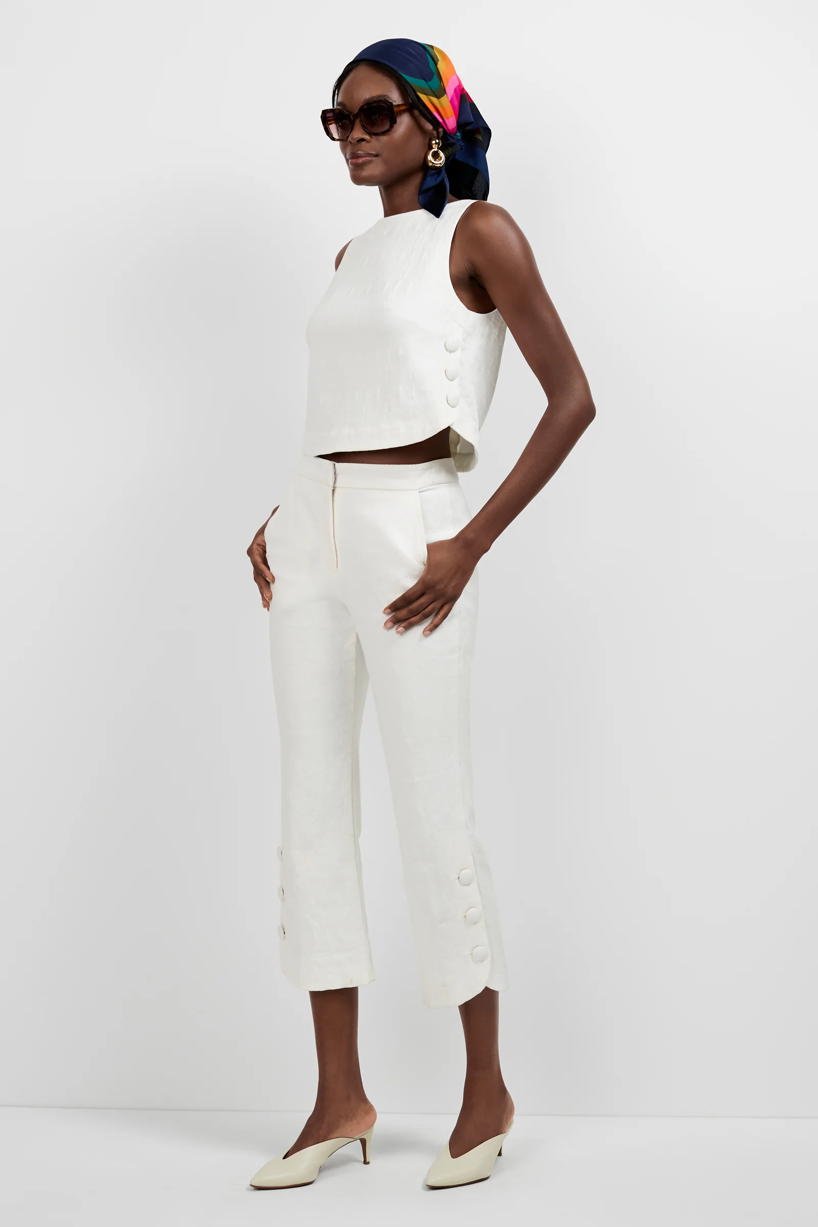 Tortona Button Hem Pant - Image 3