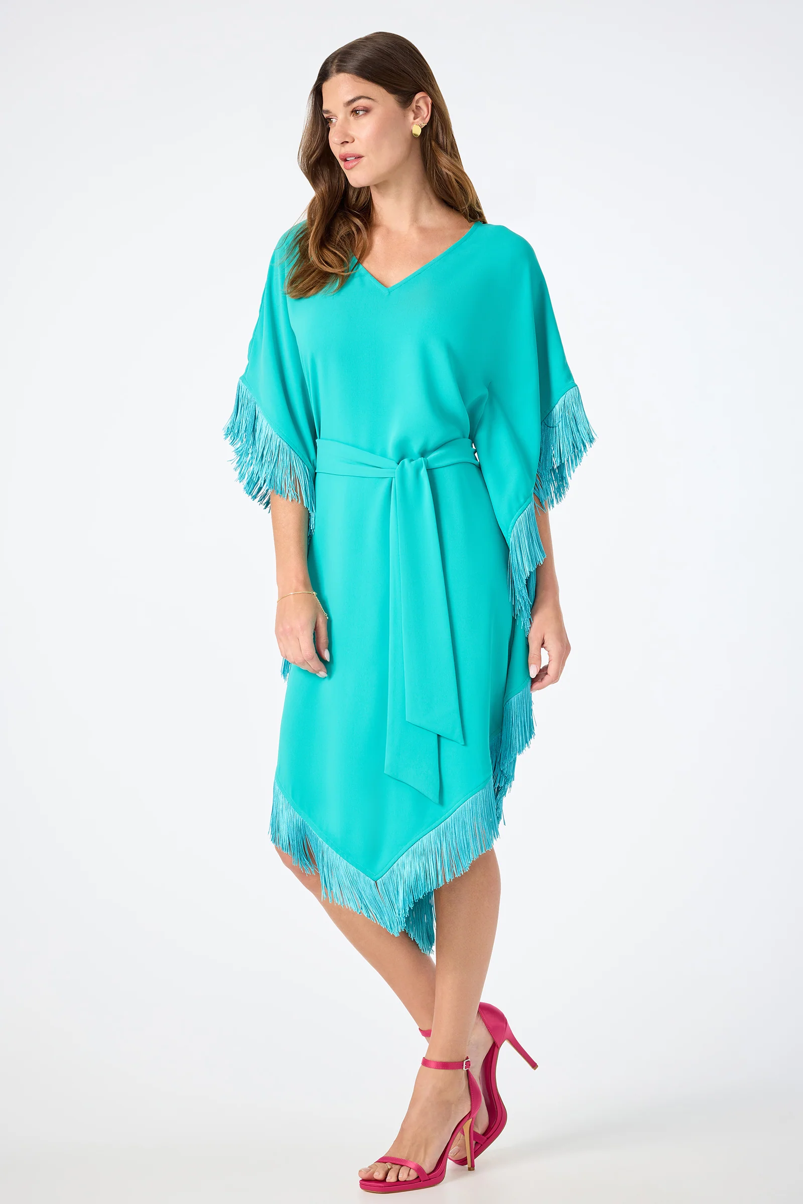 Toulouse Short-Sleeve Fringe Dress - Image 3