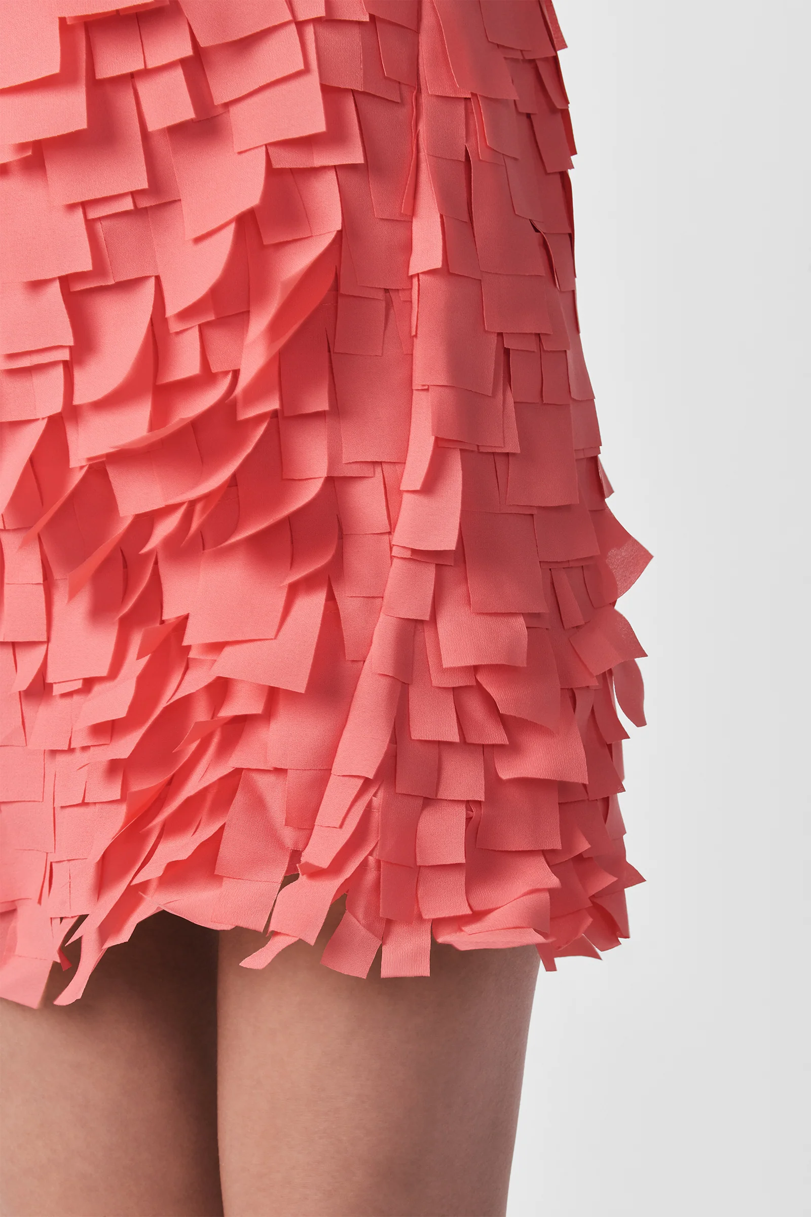 Valdis Sleeveless Shift Dress - Flutter Chiffon - Image 5