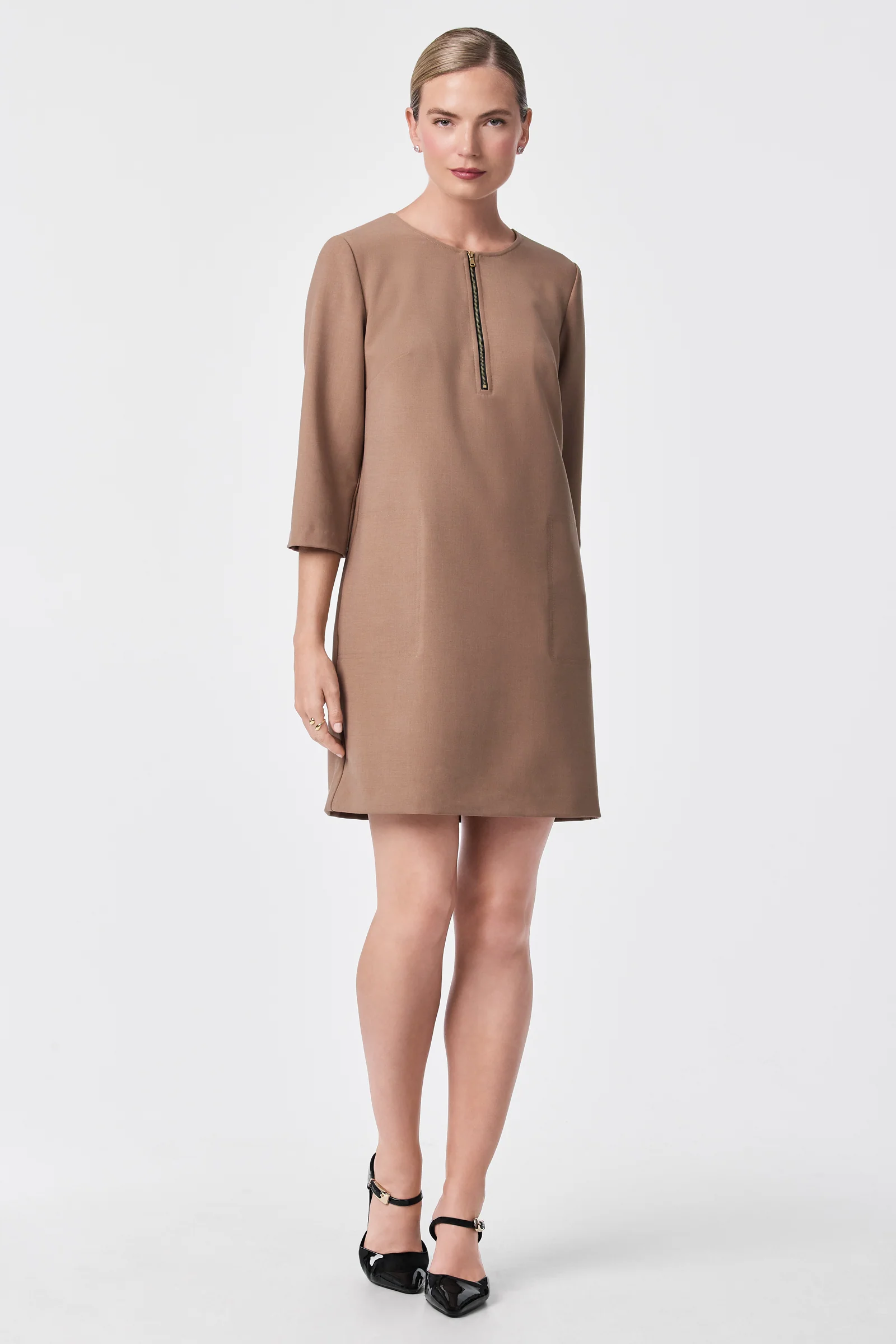 Versed Half-Zip Mini Dress