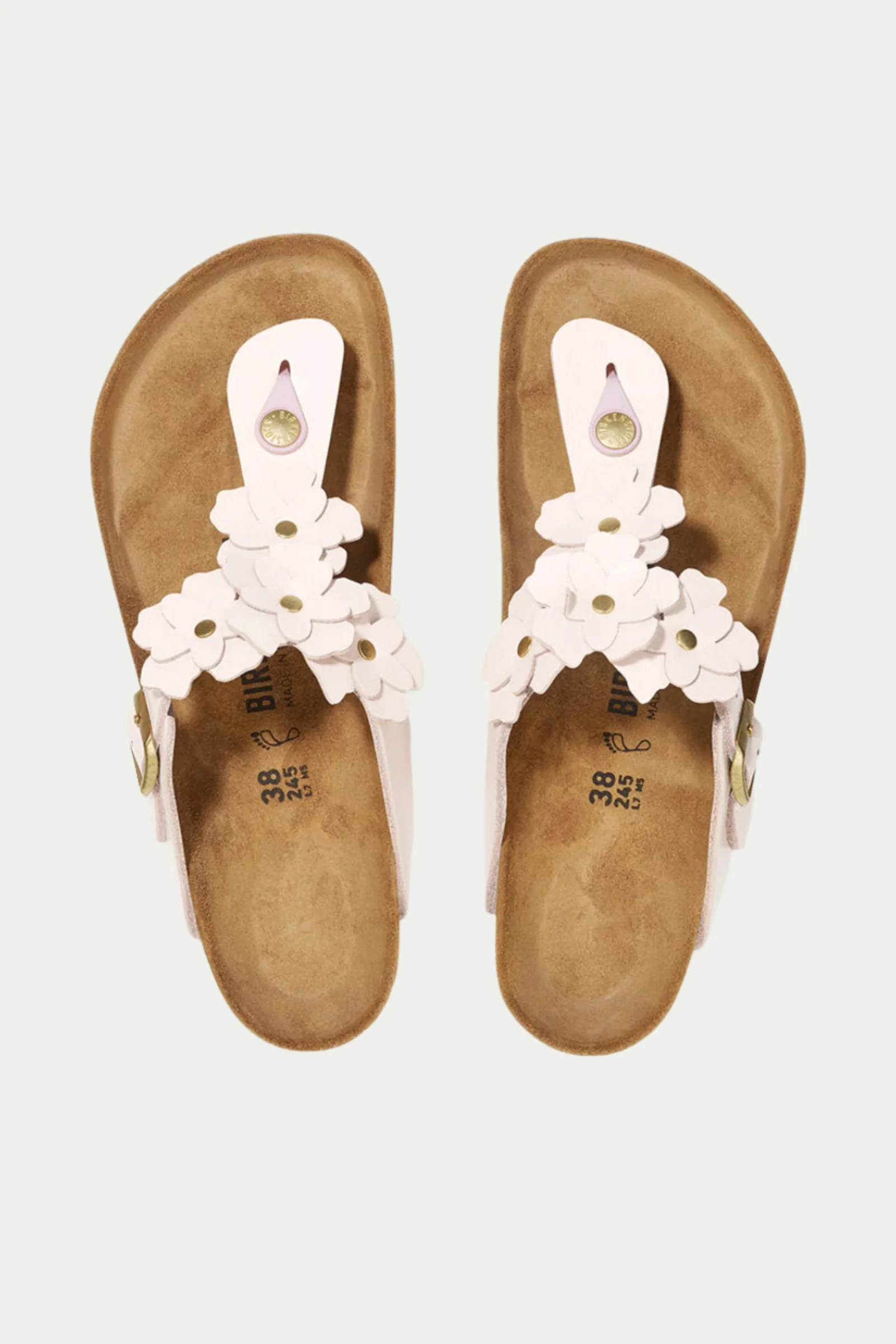 Women's Gizeh Flowers Leather Sandal - Rose - Image 3