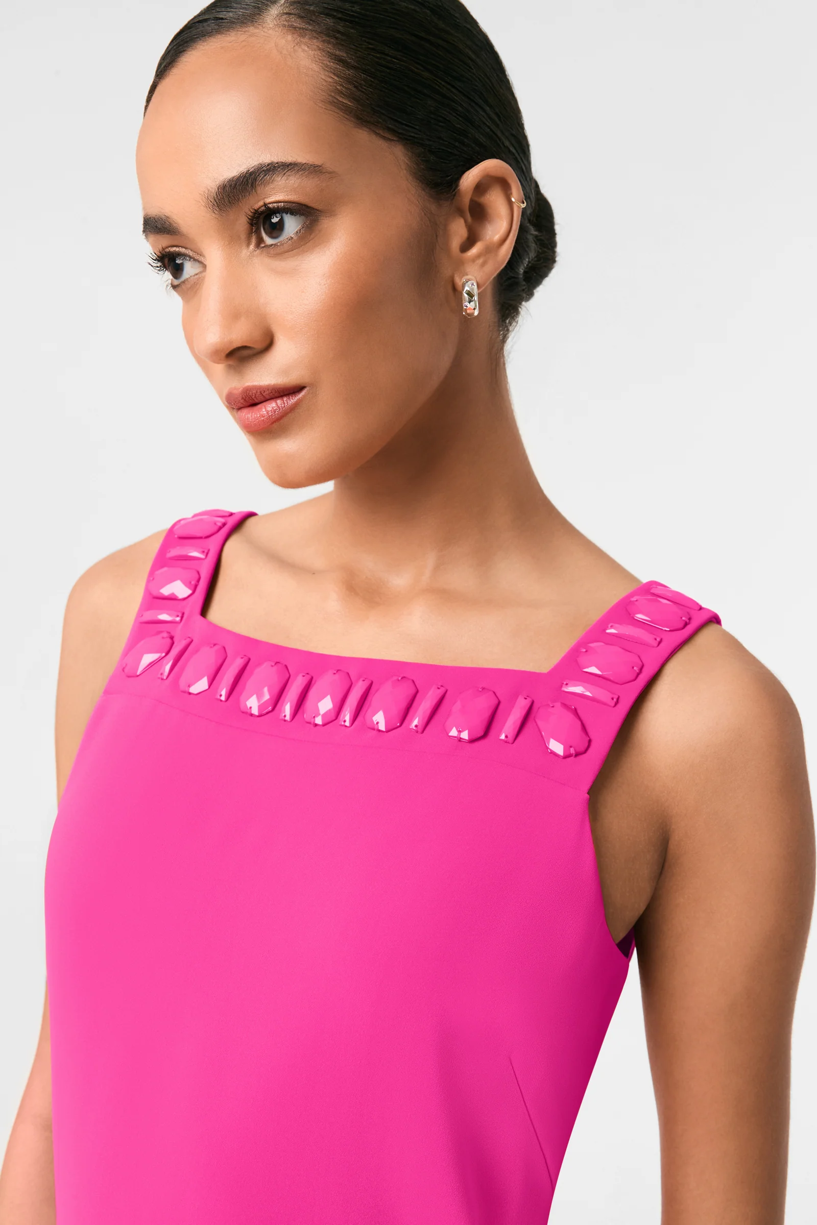 Yokuna Jewel Neck Mini Dress - Image 10