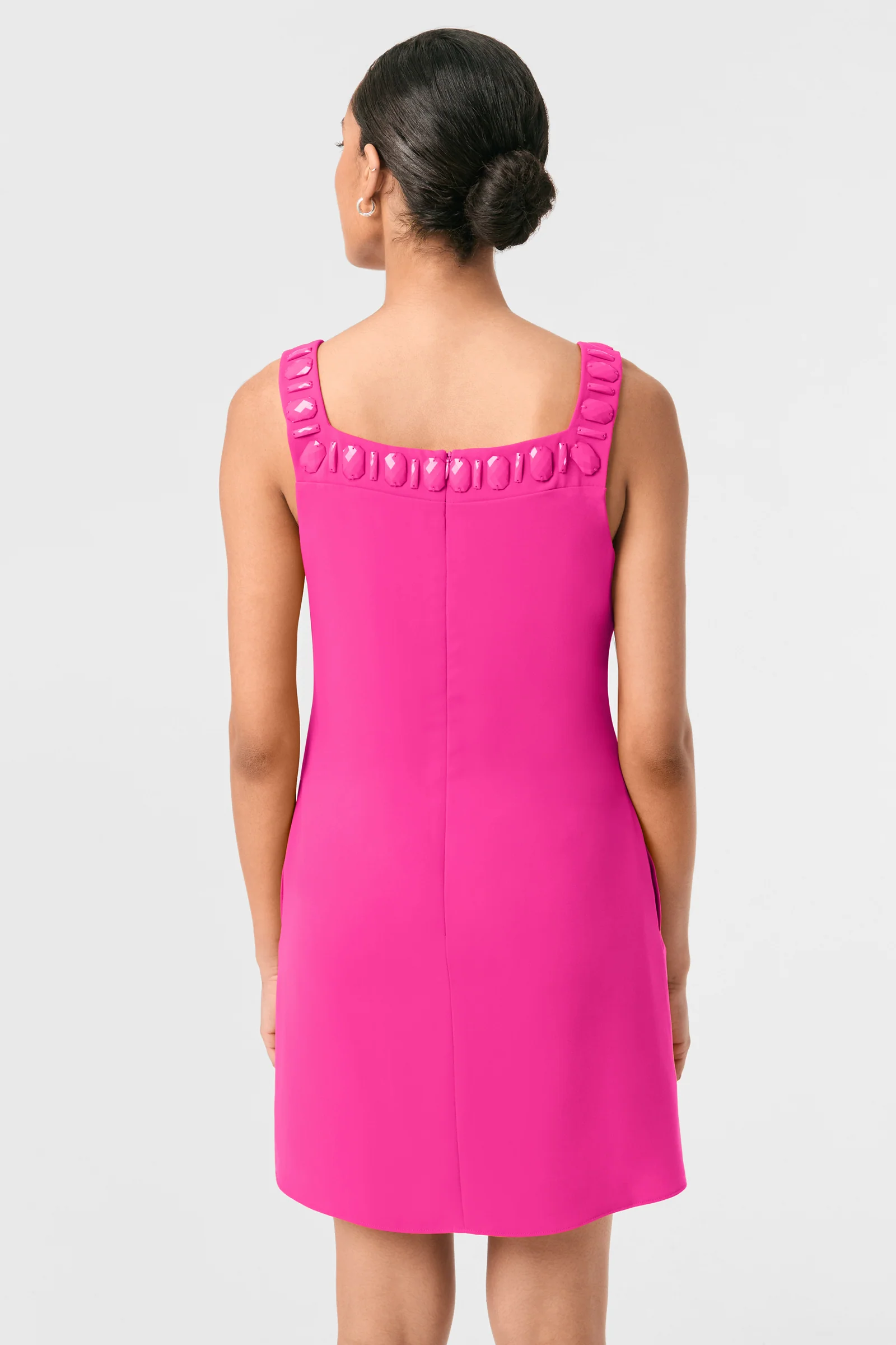 Yokuna Jewel Neck Mini Dress - Image 9