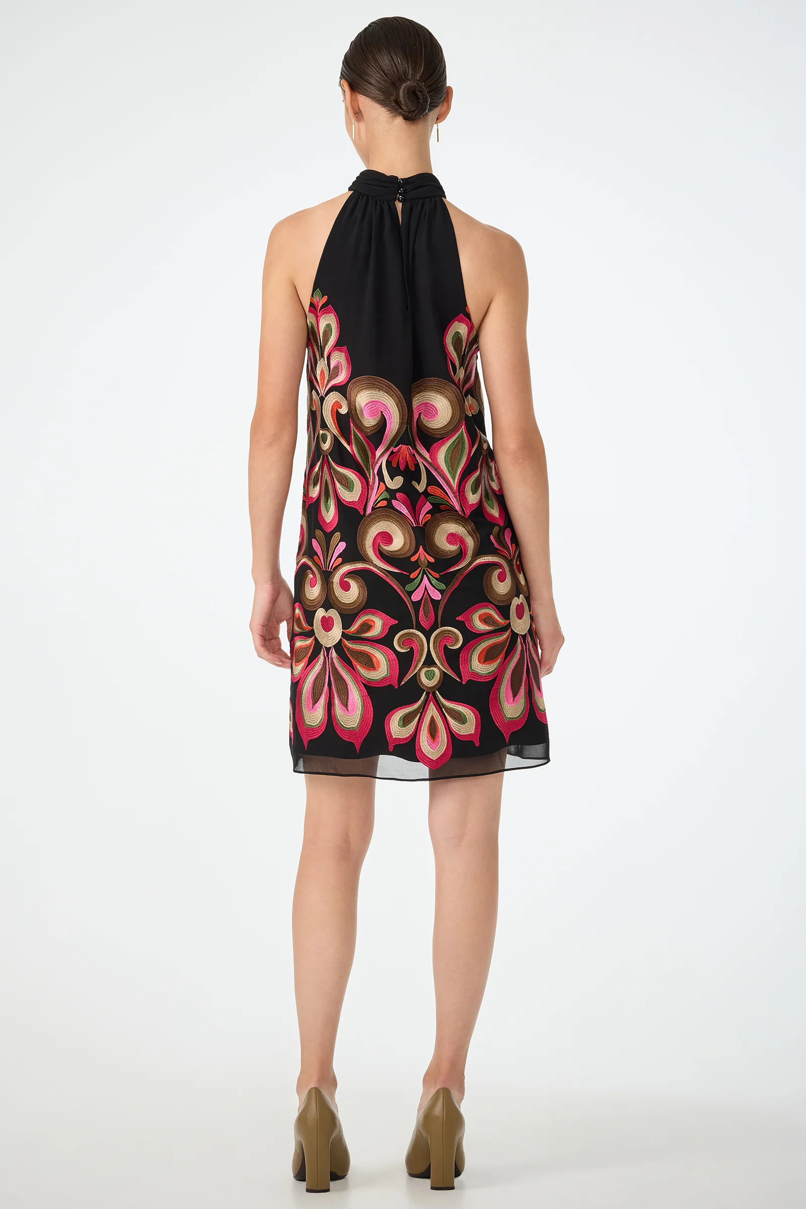 Zana Embroidered Mini Dress - Image 3