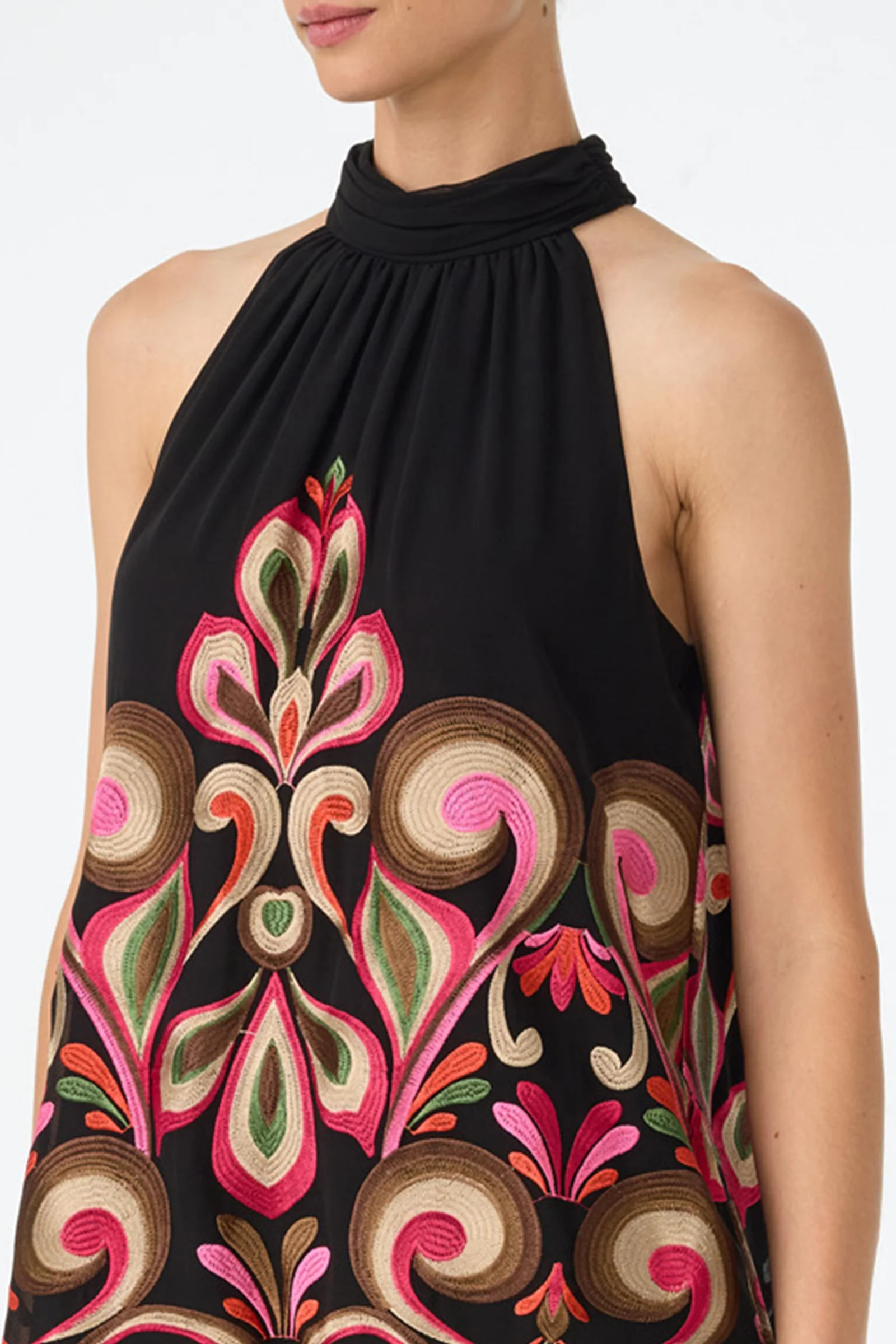 Zana Embroidered Mini Dress - Image 4
